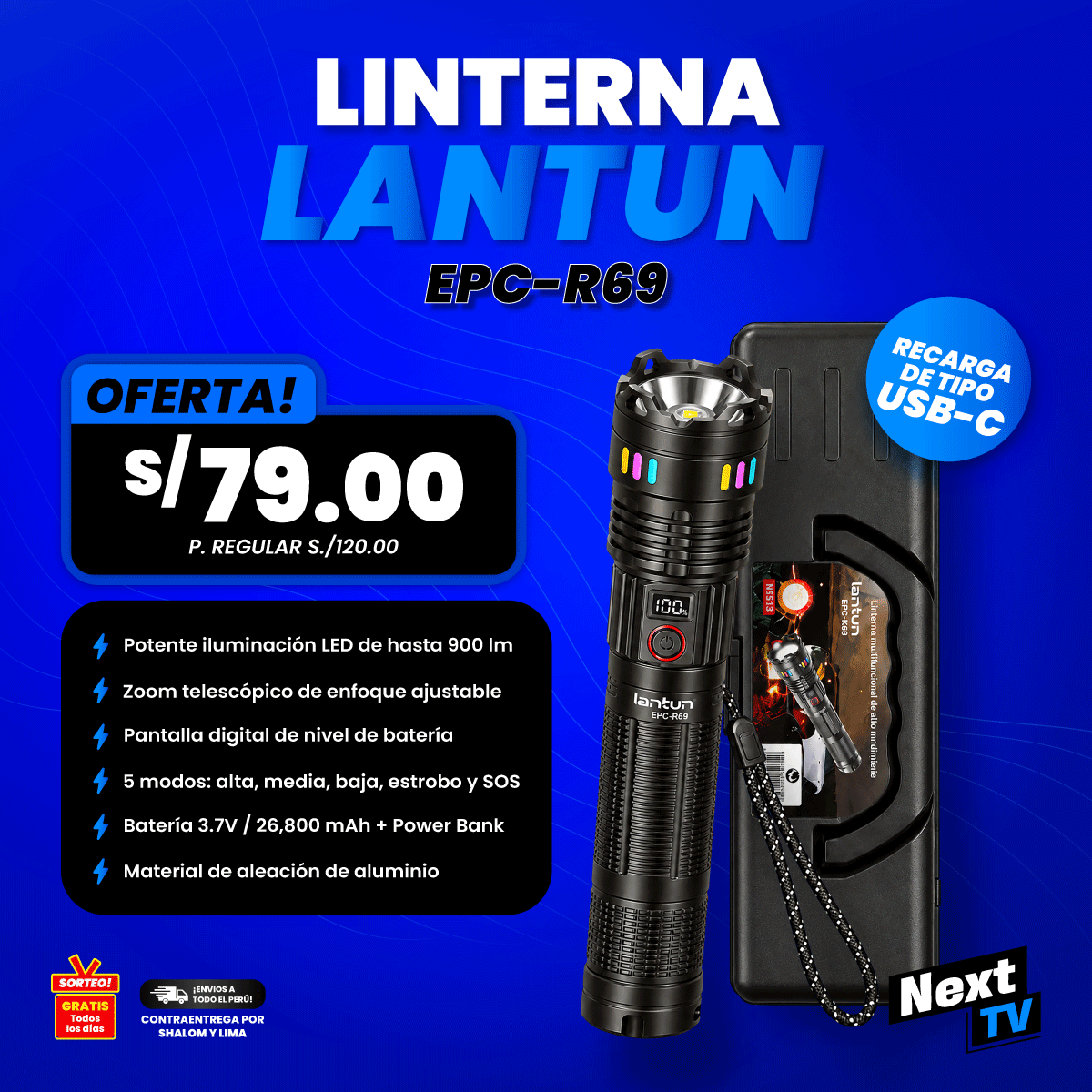 LINTERNA LANTUN EPC-R69 - N1513
