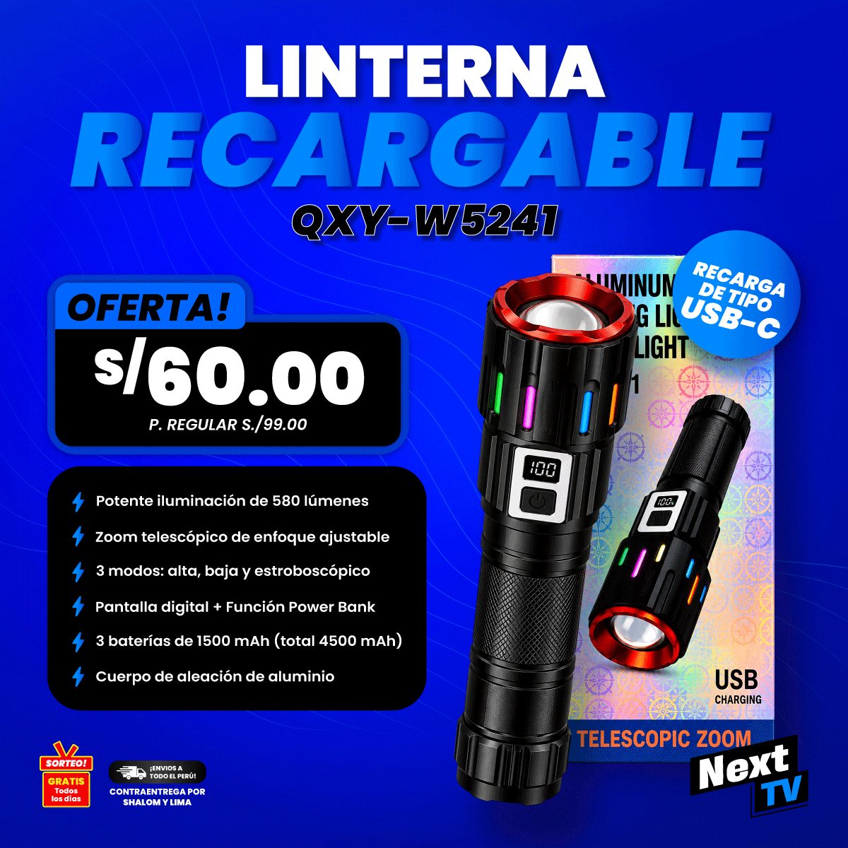 LINTERNA QXY-W52401 - N1559