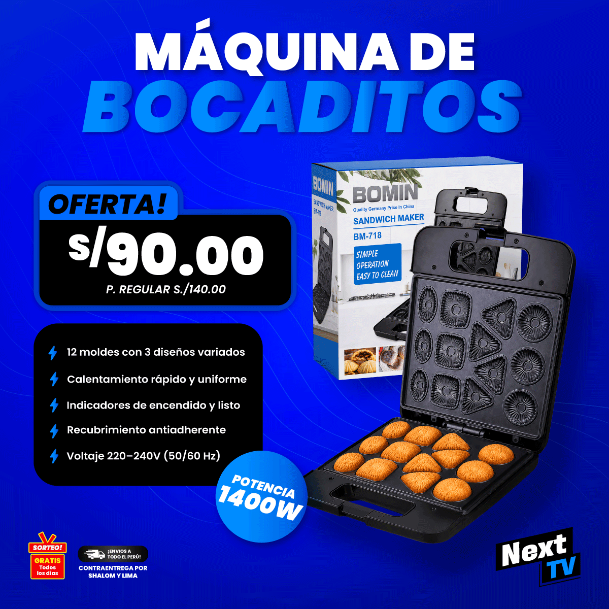 MÁQUINA DE BOCADITOS BM-718 - L71
