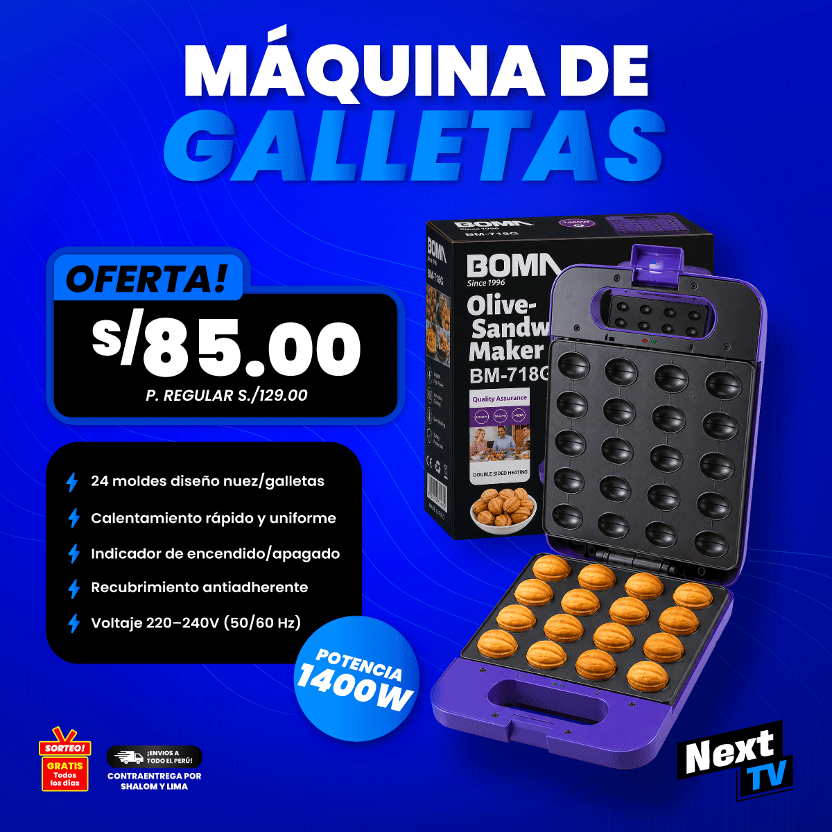 MÁQUINA DE GALLETAS BM-718-G - L374