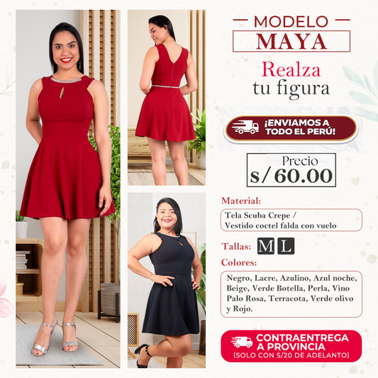 Vestido Modelo Maya – Realza tu figura con elegancia