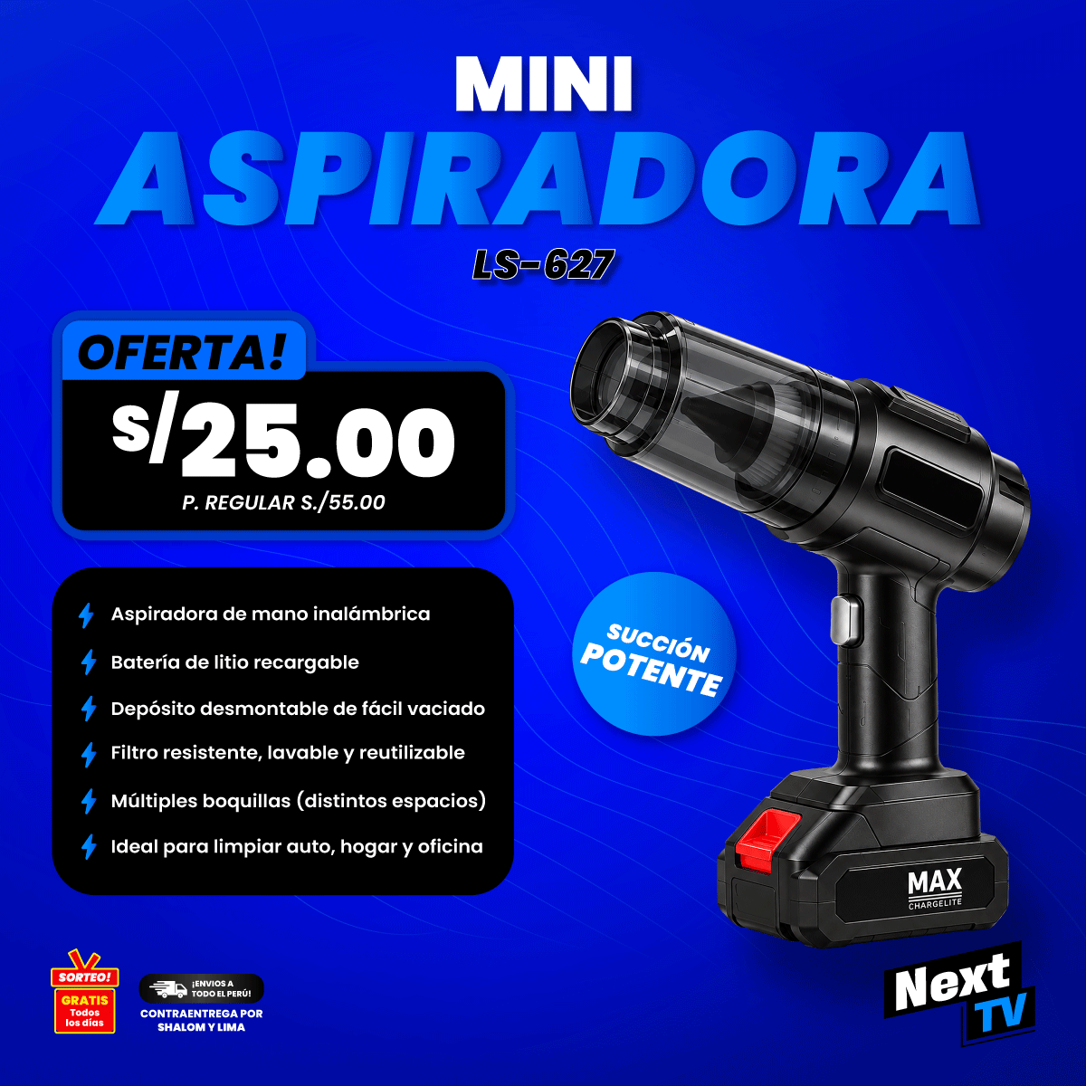 MINI ASPIRADORA LS-627 - L803