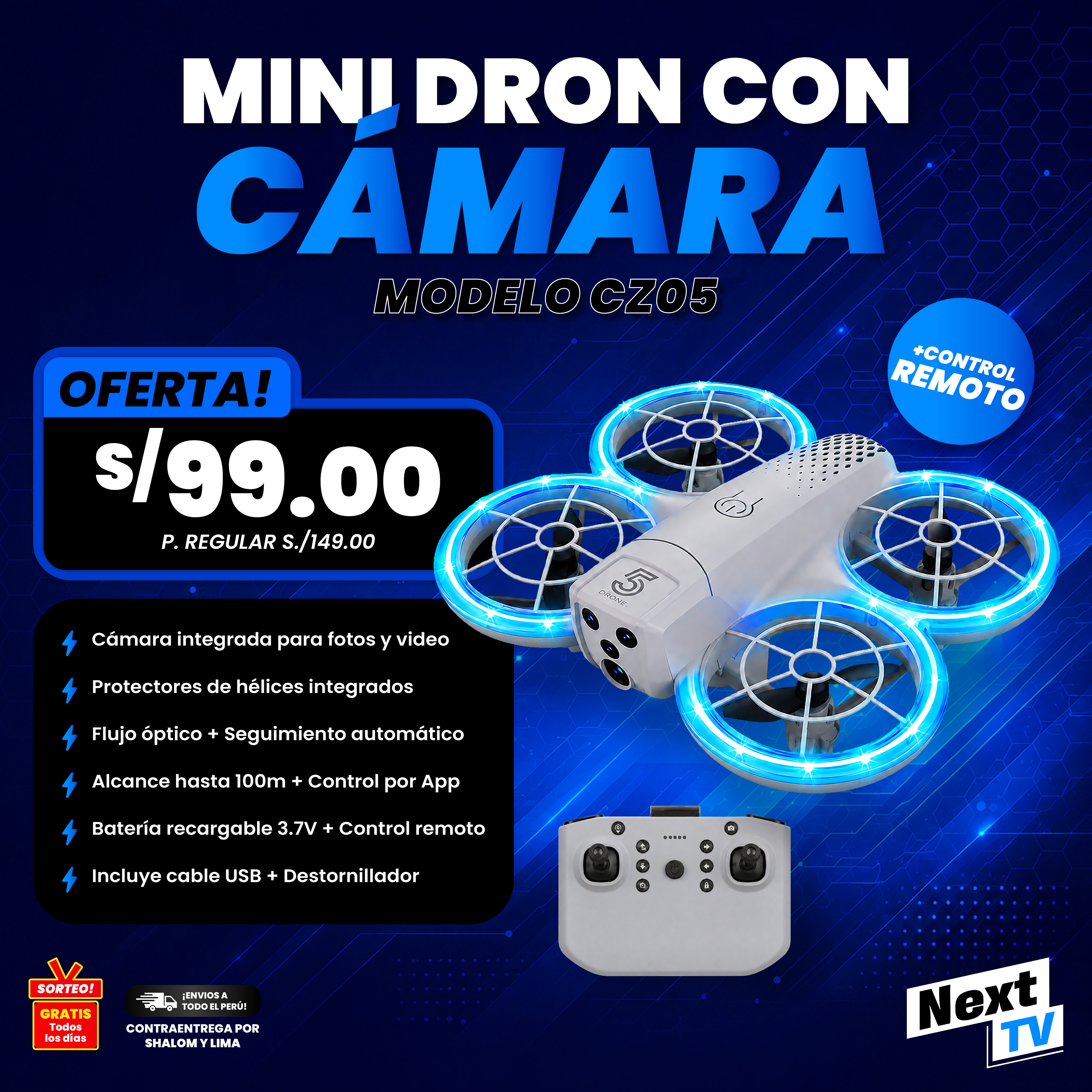 MINI DRON CON CÁMARA CZ05
