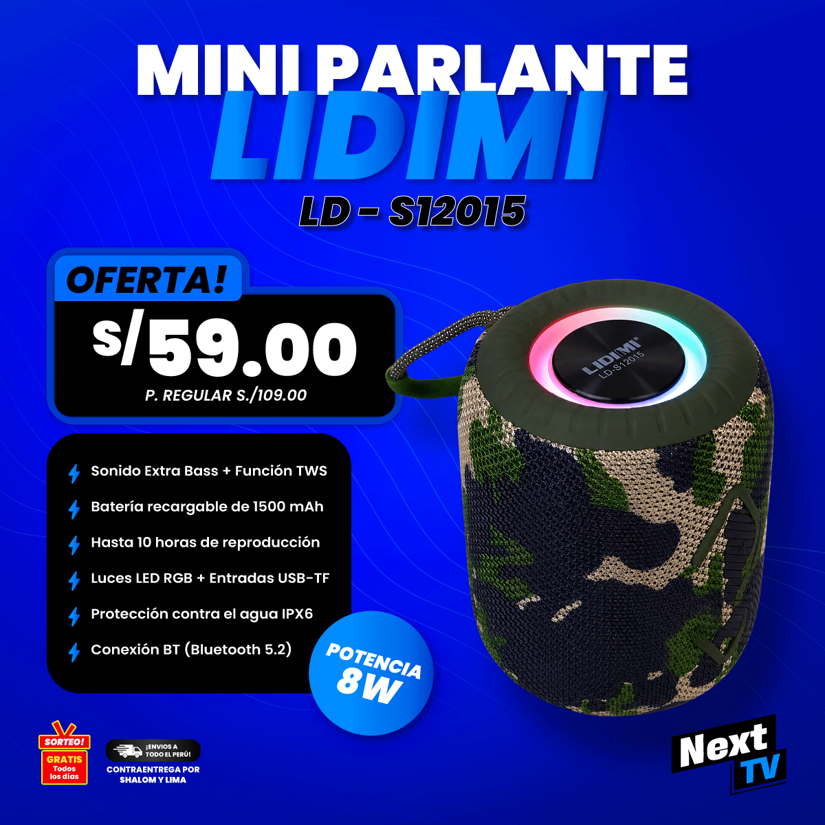 MINI PARLANTE LIDIMI LD-S12015
