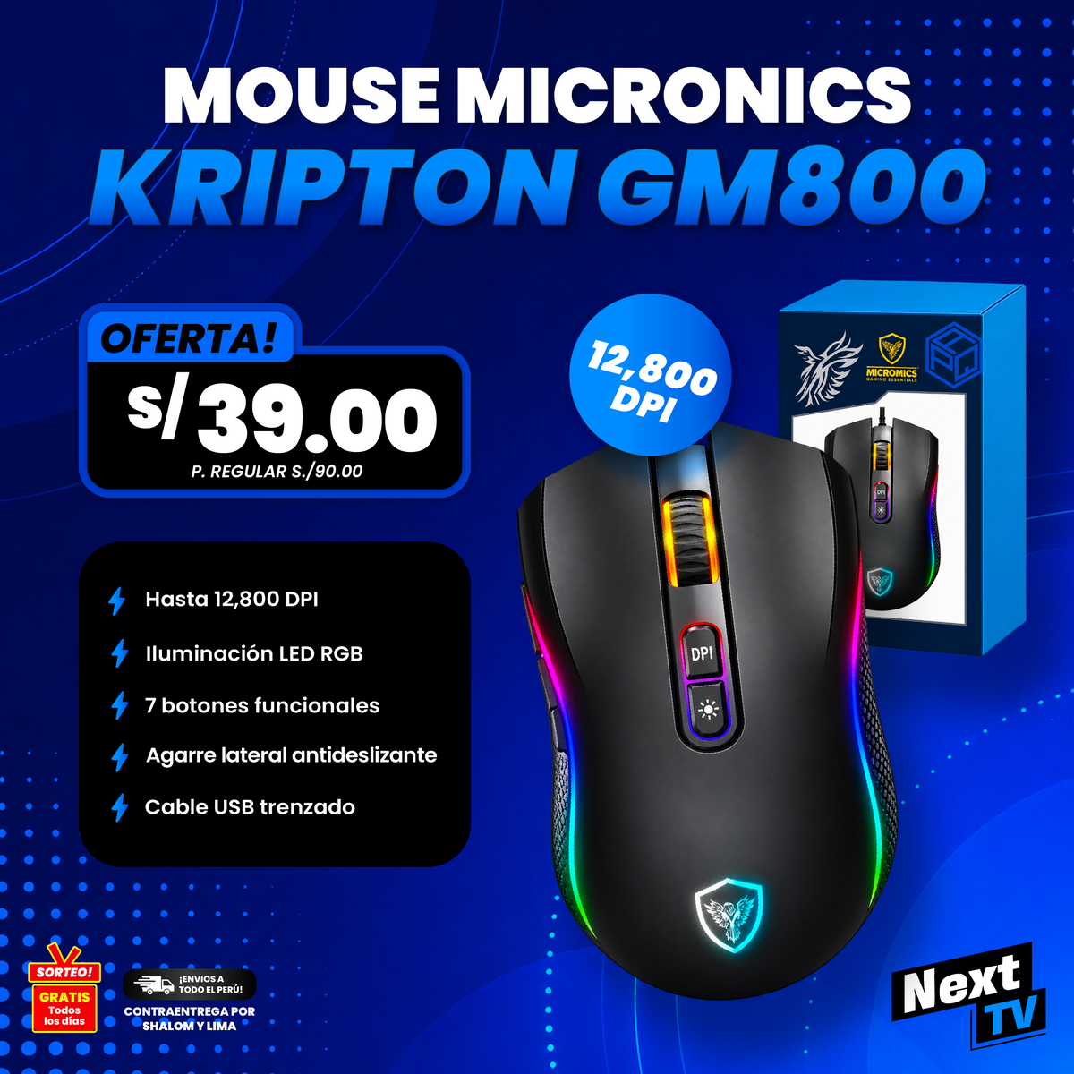 MOUSE MICRONICS KRIPTON GM800