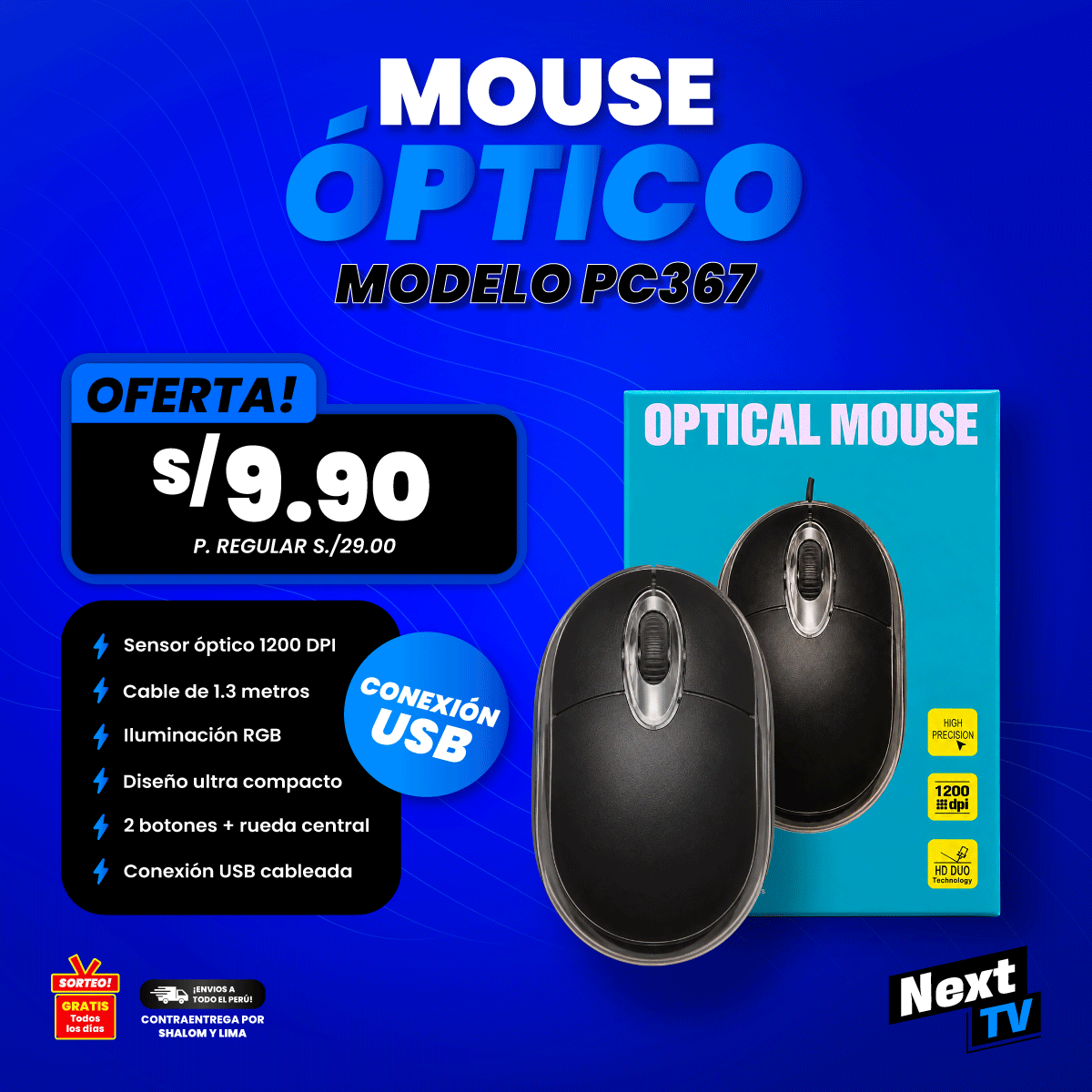 MOUSE ÓPTICO PC367