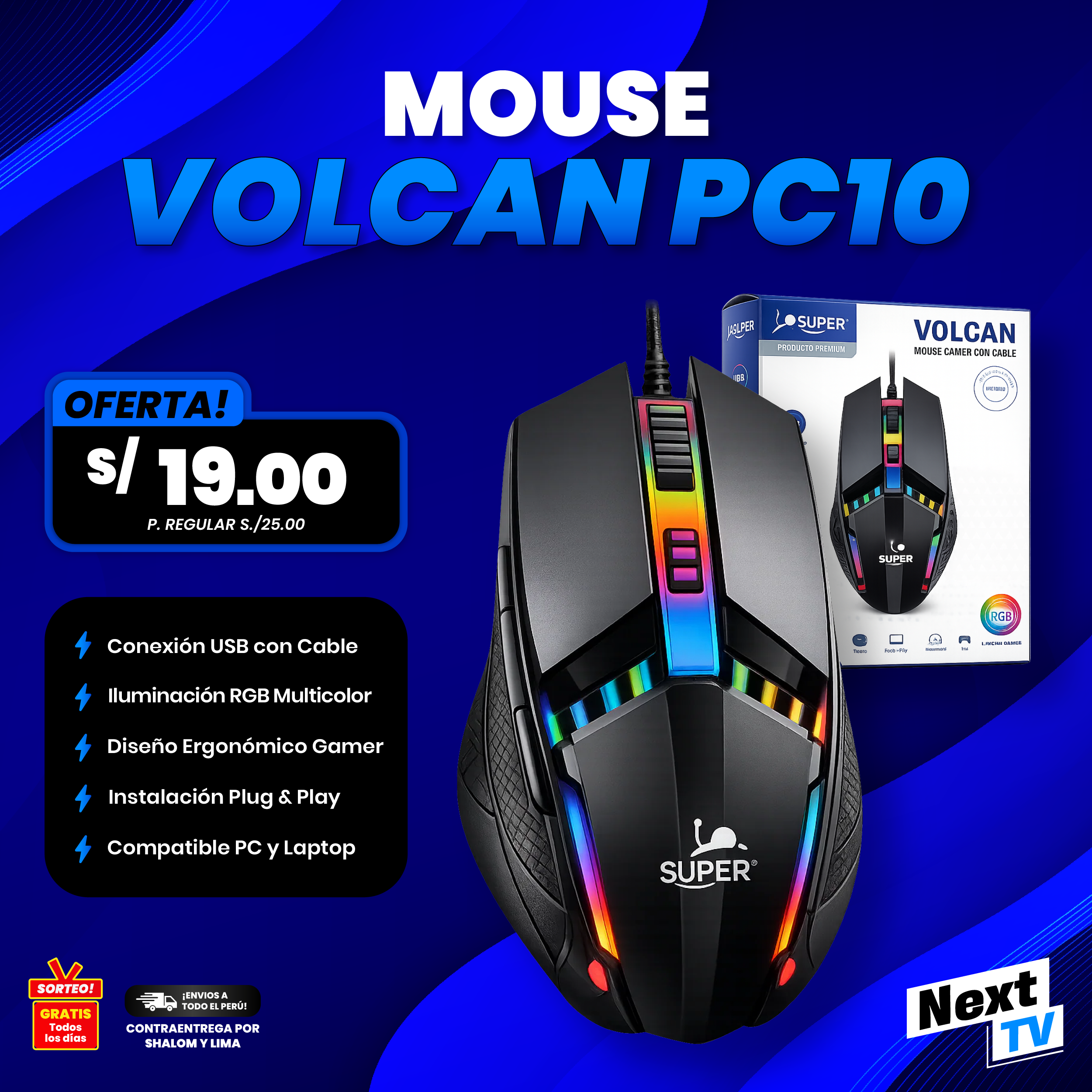 MOUSE VOLCAN PC10