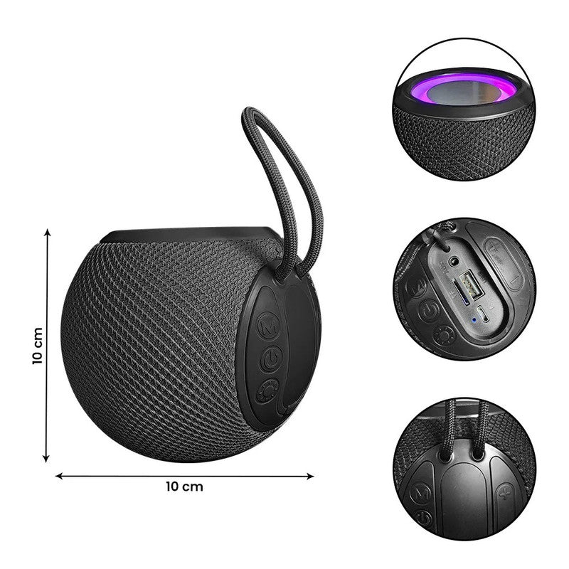 Parlante Bola Alex Bluetooth Negro