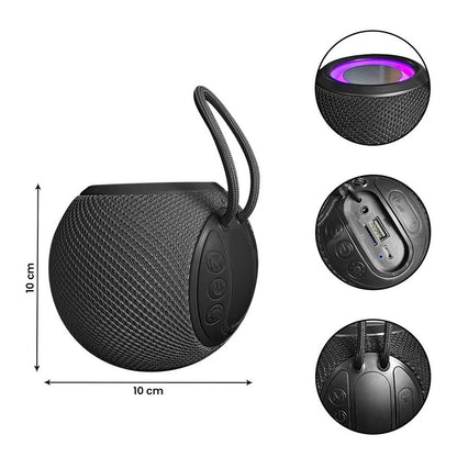 Parlante Bola Alex Bluetooth Negro