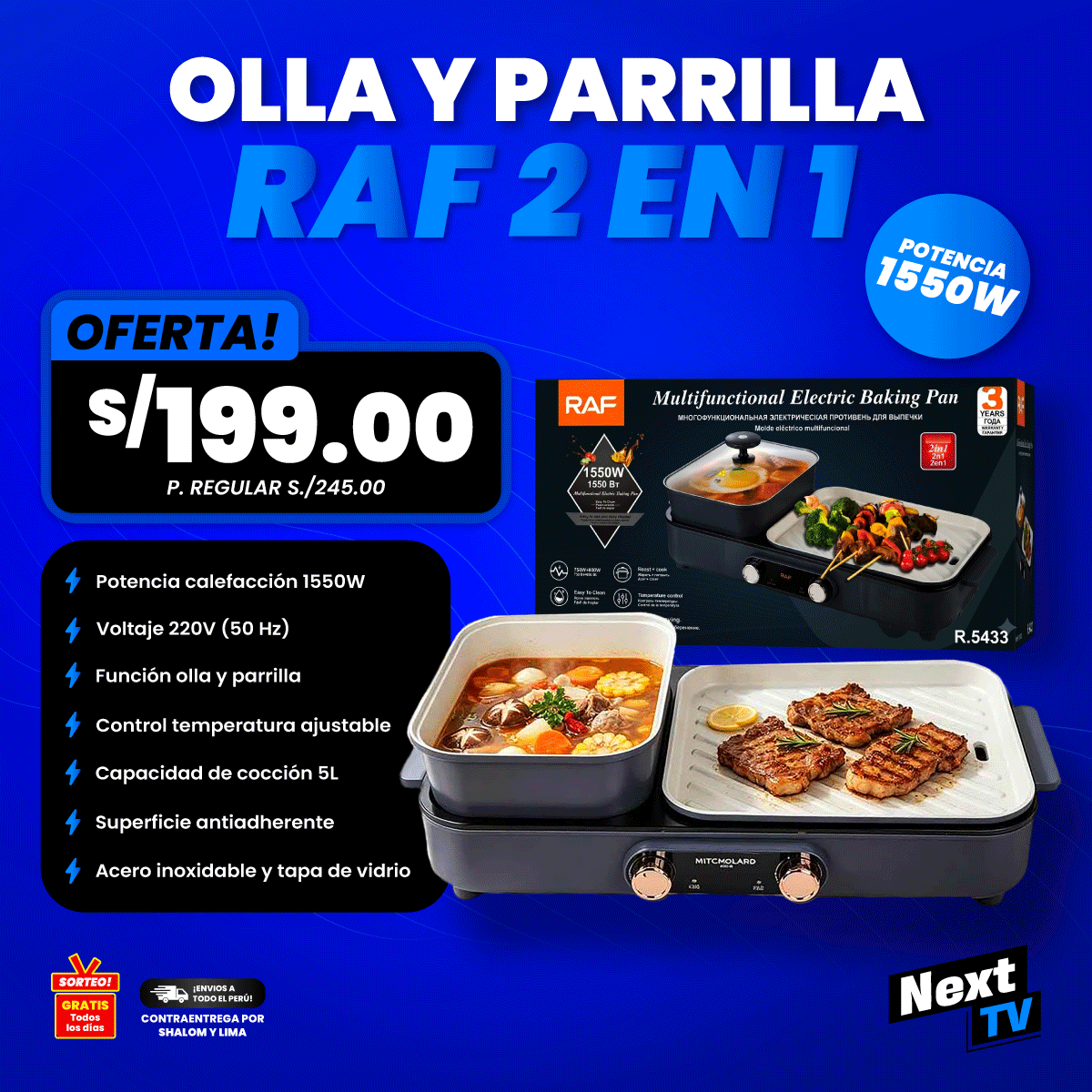 OLLA Y PARRILLA 2 EN 1