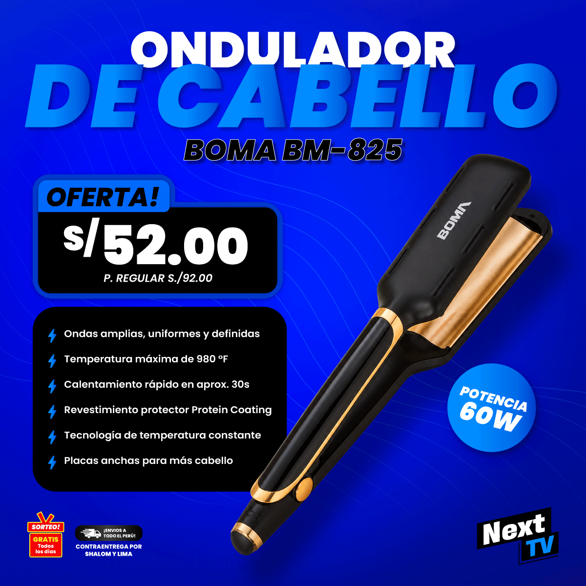 ONDULADOR DE CABELLO BM-825 - L336
