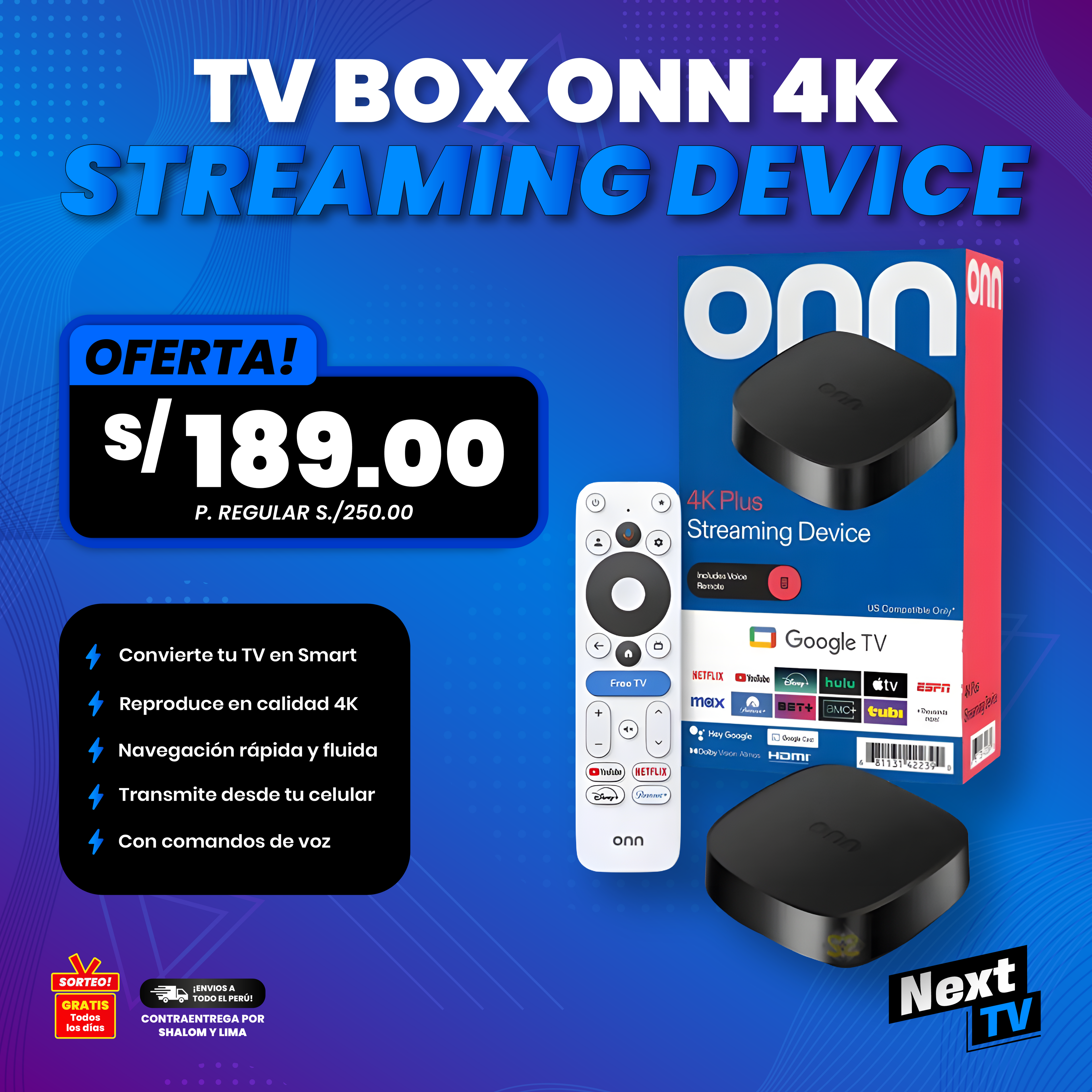 ONN 4K STREAMING DEVICE