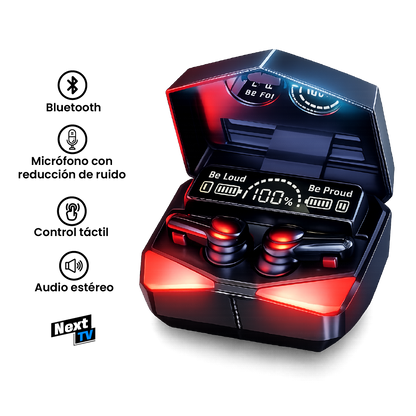 Audífonos Bluetooth Gamer M28 Full RGB