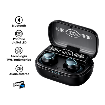 Audífonos Bluetooth M15 con Pantalla
