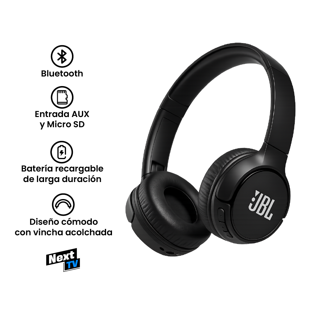 Audífonos Bluetooth Bass Tune 510