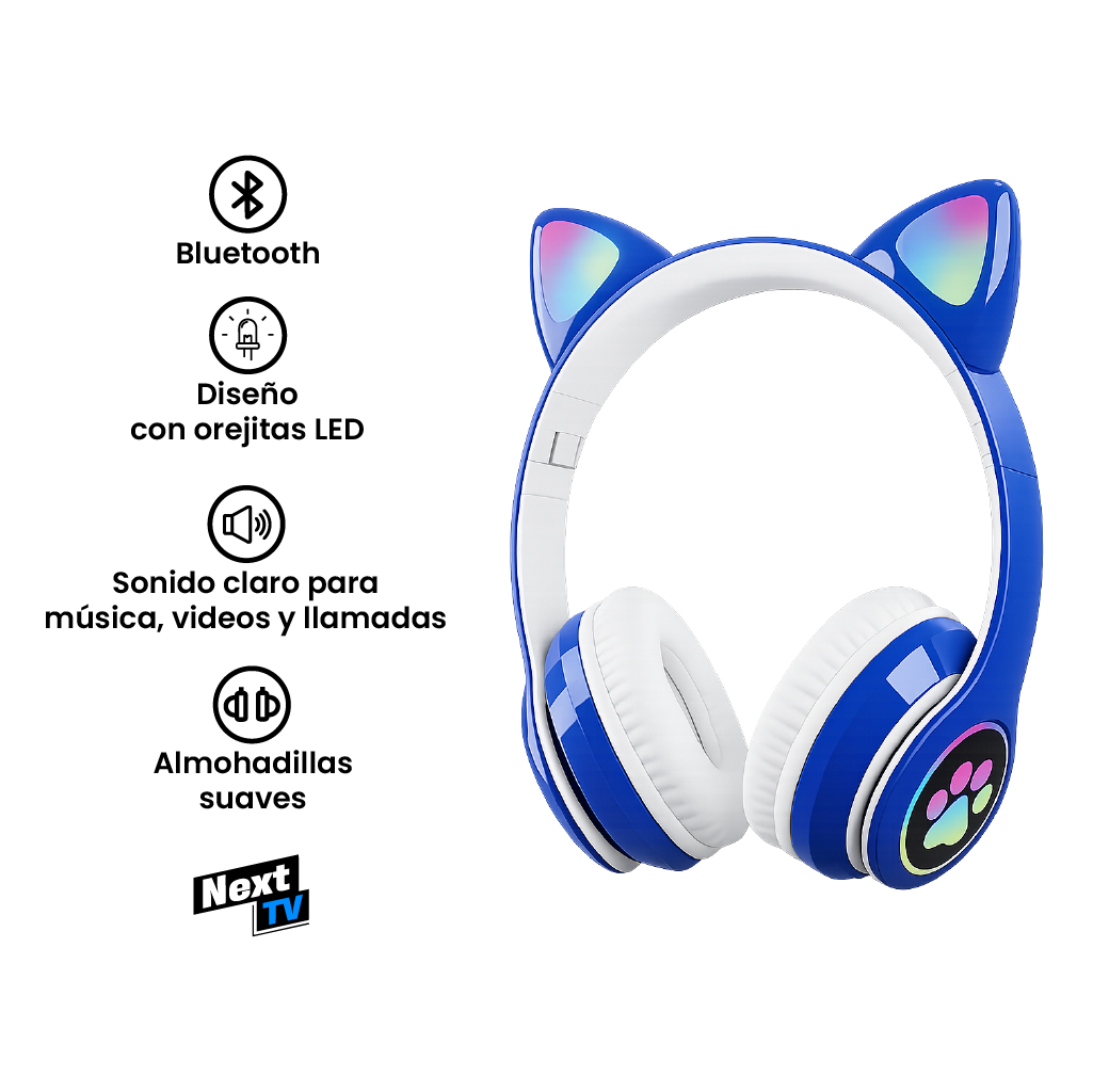 Audífonos Bluetooth Vincha Gata STN-28