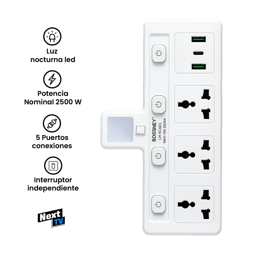 Adaptador de Enchufe Multifuncional