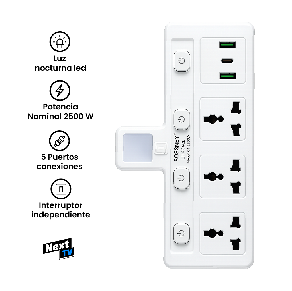 Adaptador de Enchufe Multifuncional