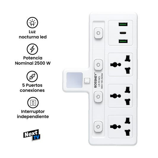 Adaptador de Enchufe Multifuncional