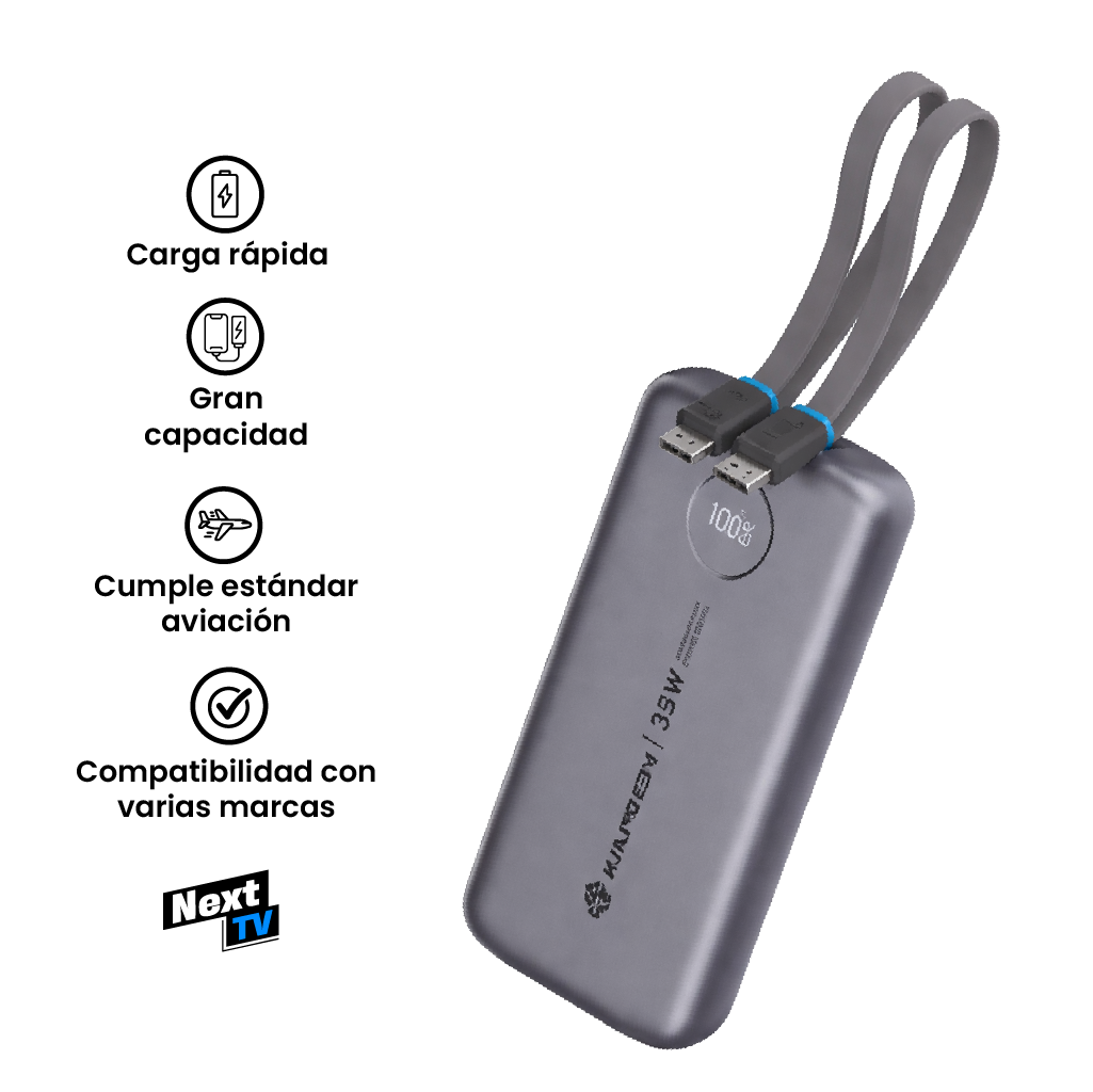 Cargador Power bank tiny 2 35w