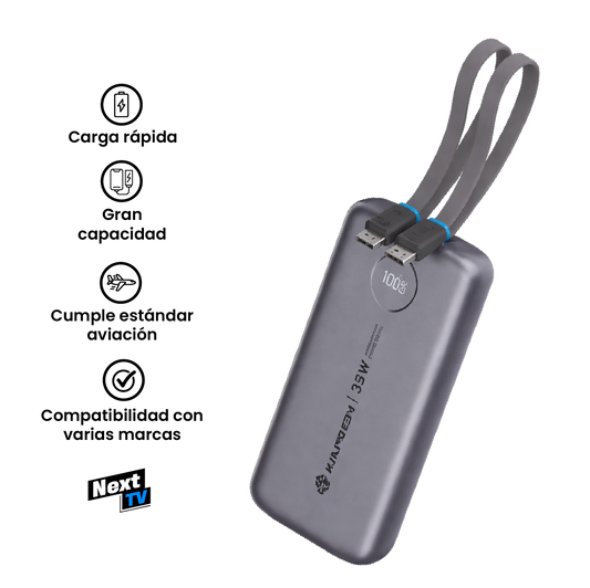 Cargador Power bank tiny 2 35w