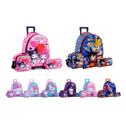 Set Mochila con Ruedas + Lonchera + Cartuchera Ranger 🎒✨