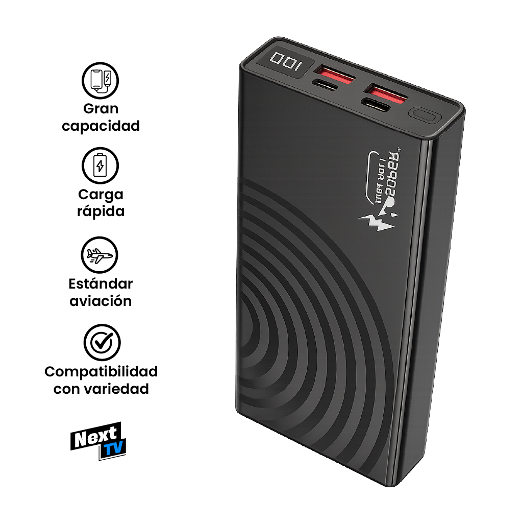 Cargador Power bank DIGITAL PRO2  25W