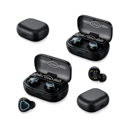 Audífonos Bluetooth M15 con Pantalla