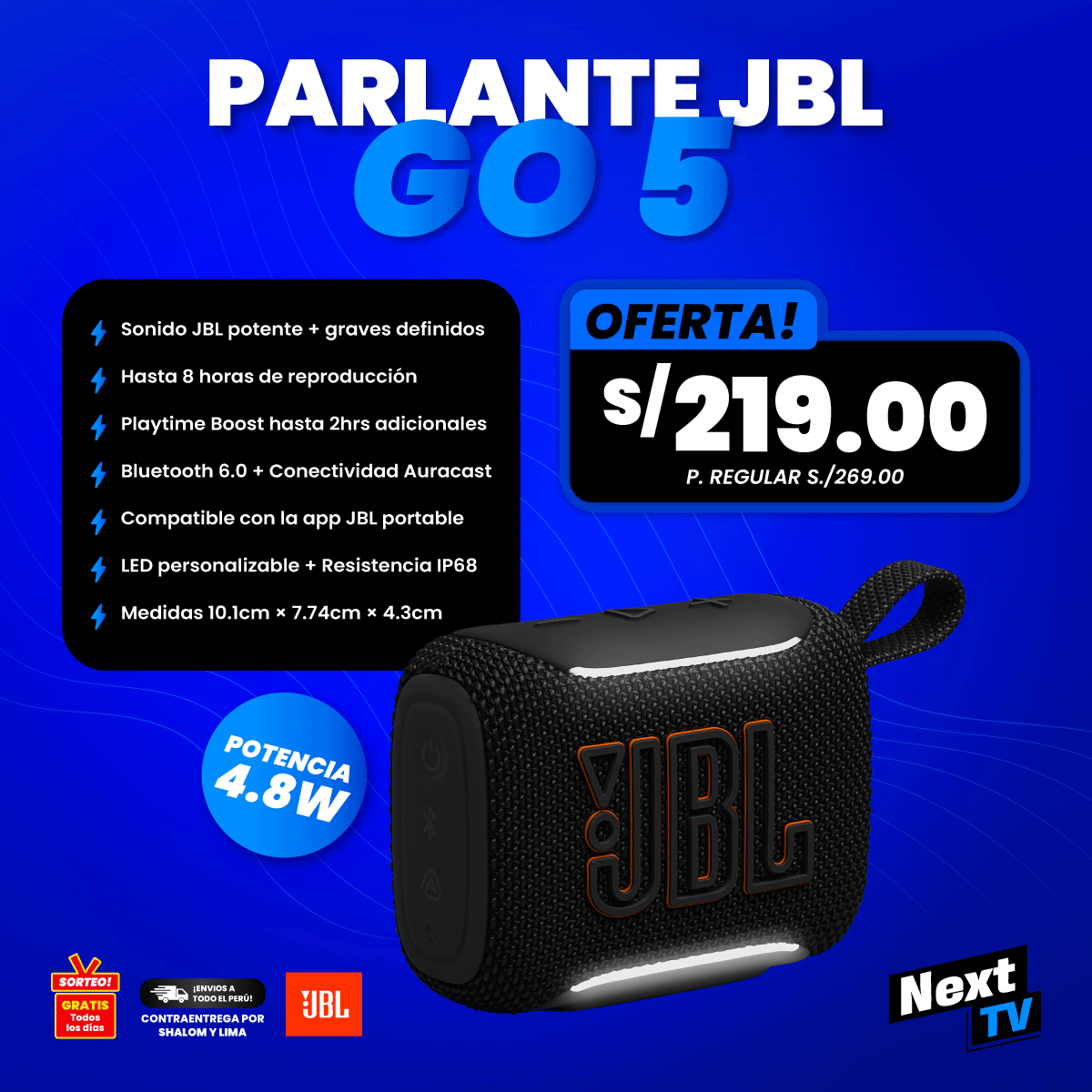 PARLANTE JBL GO 5 - ORIGINAL