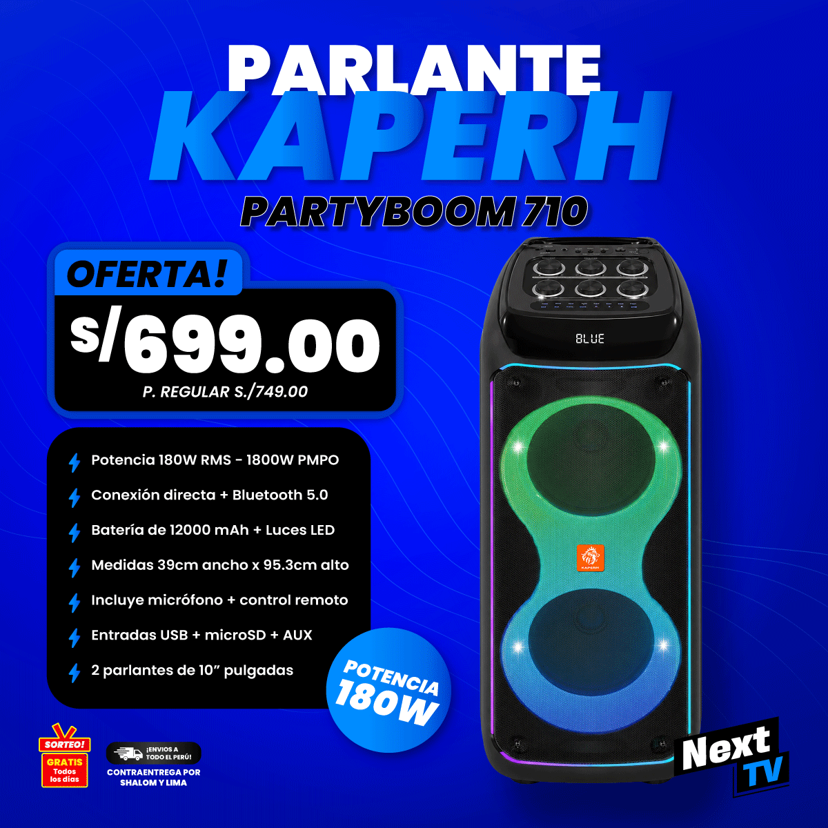 PARLANTE KAPERH - PARTYBOOM 710
