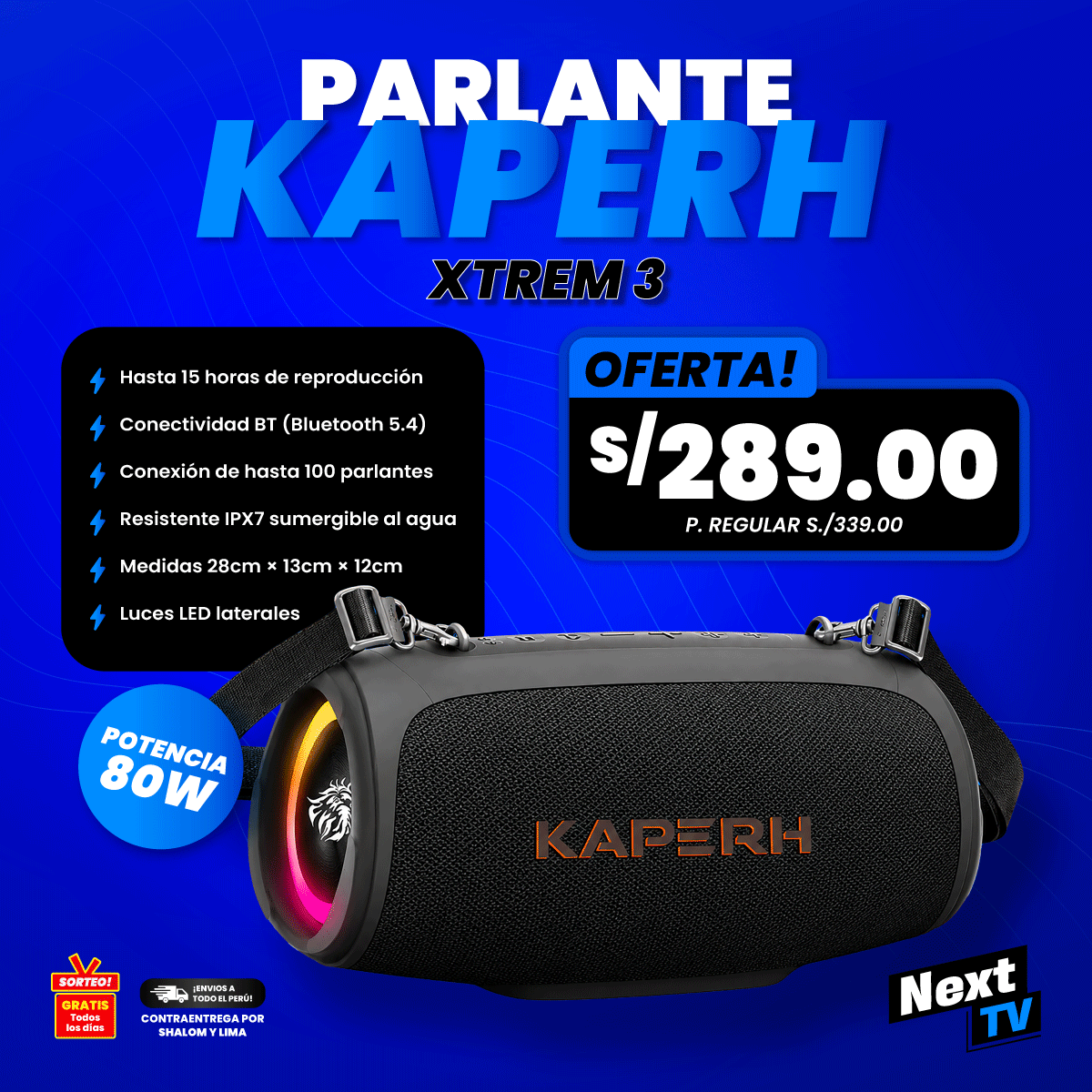 PARLANTE KAPERH 239 - XTREM 3