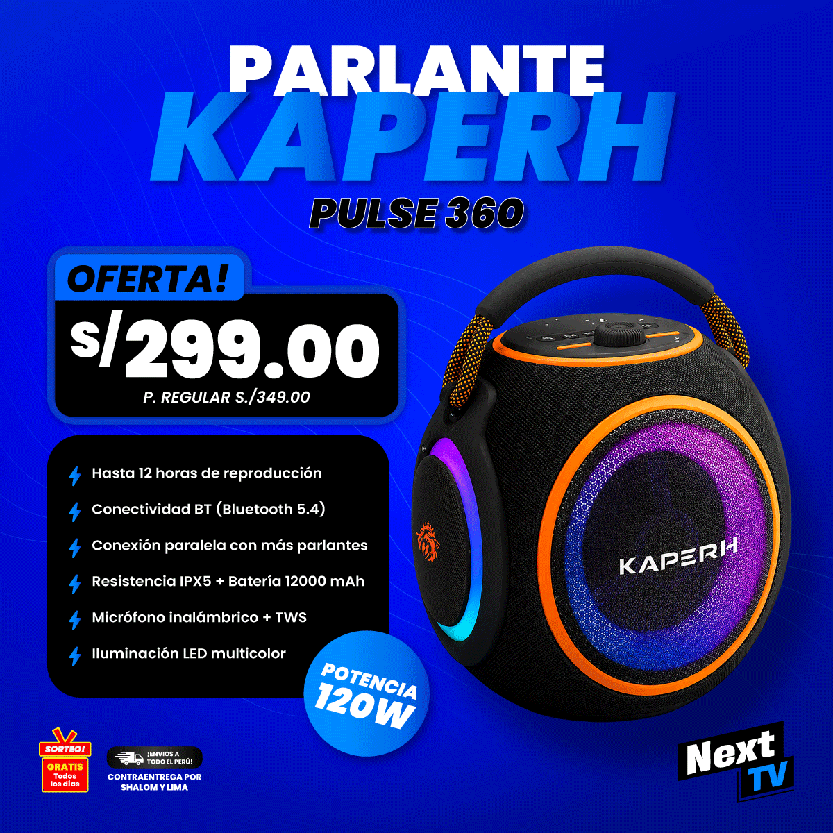 PARLANTE KAPERH 25 - PULSE 360