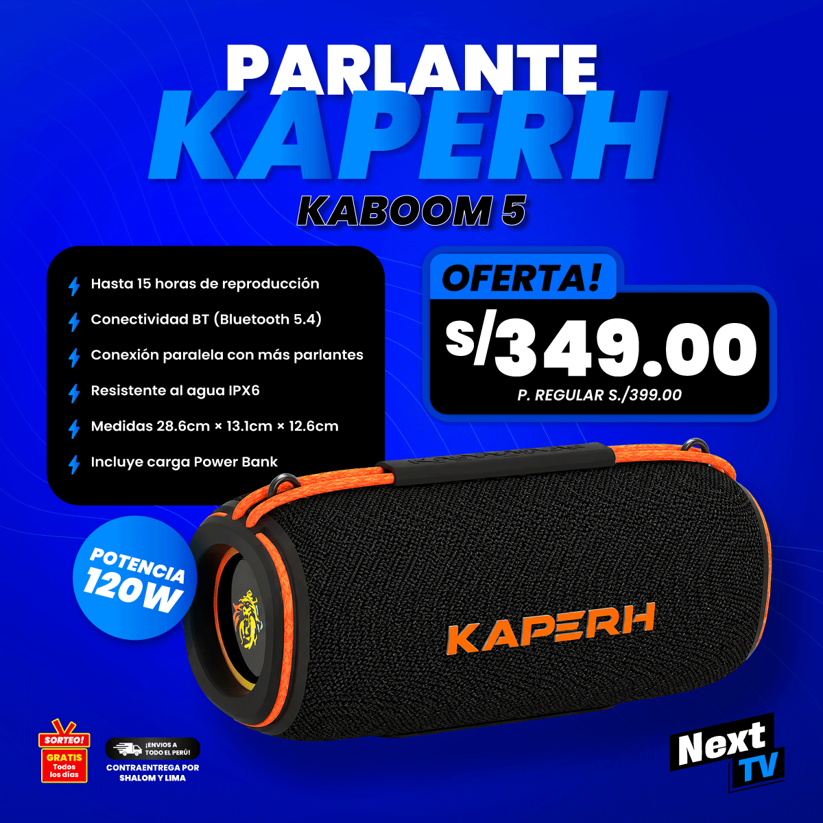 PARLANTE KAPERH 315 - KABOOM 5