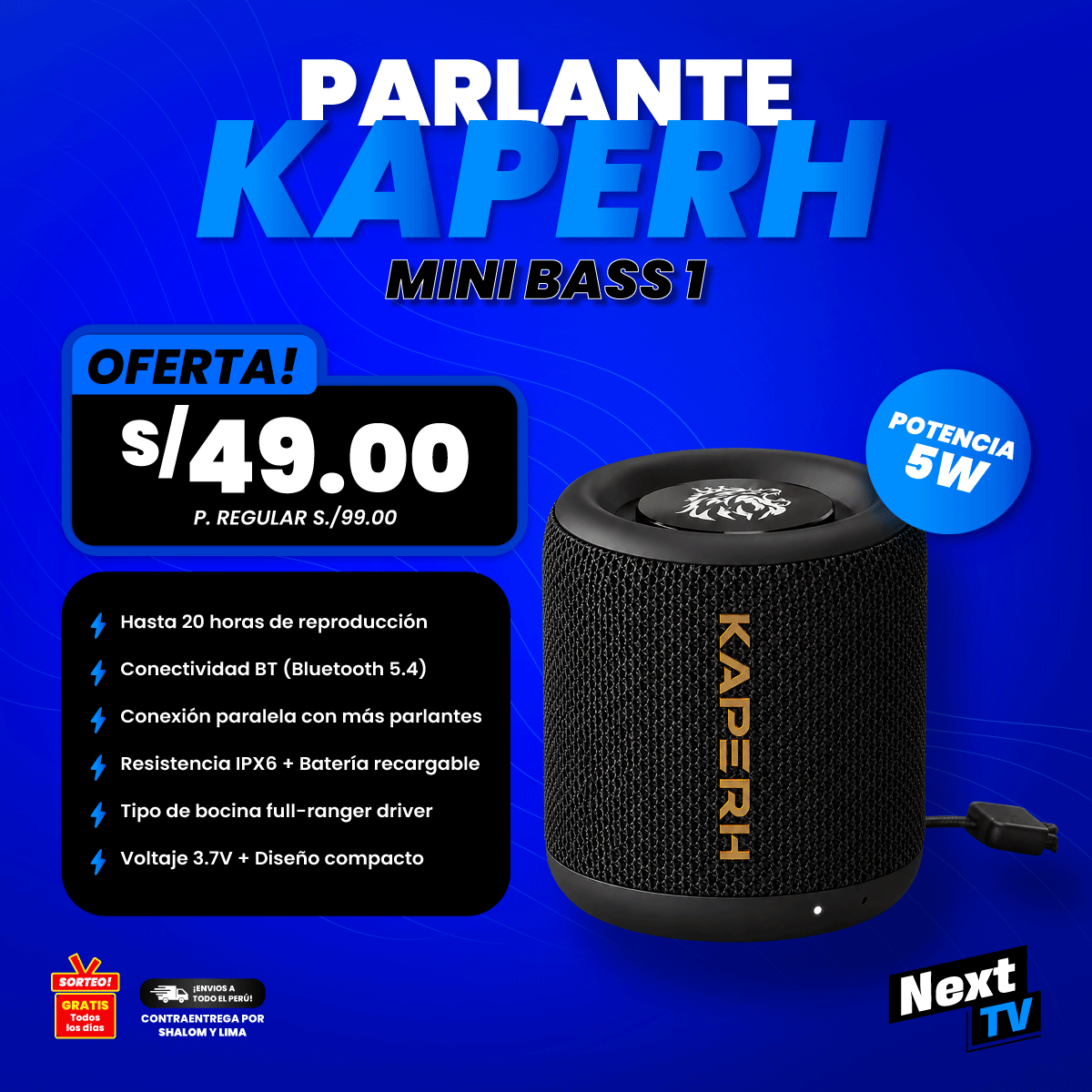 PARLANTE KAPERH 38 - MINI BASS 1
