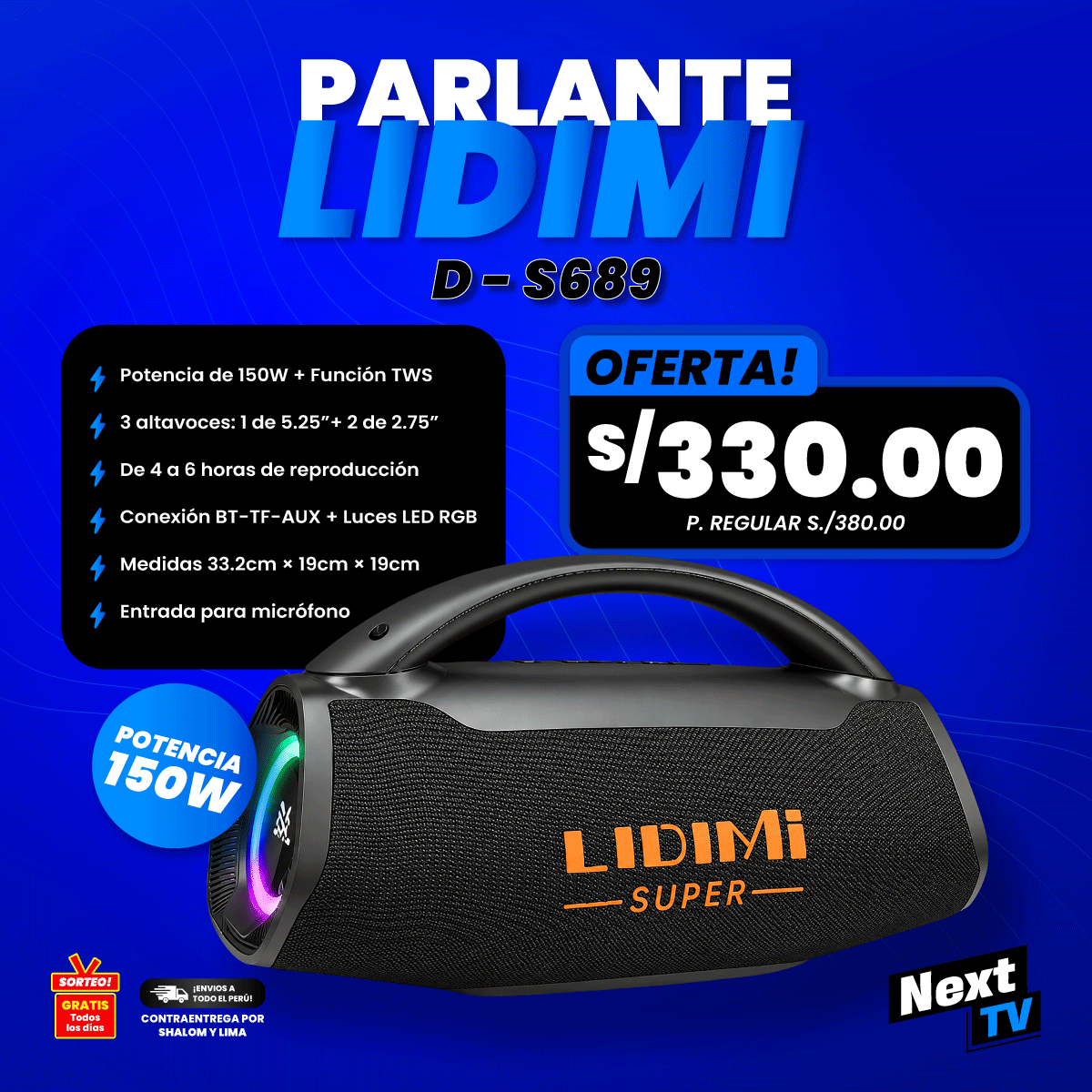 PARLANTE LIDIMI D-S689 - P1057
