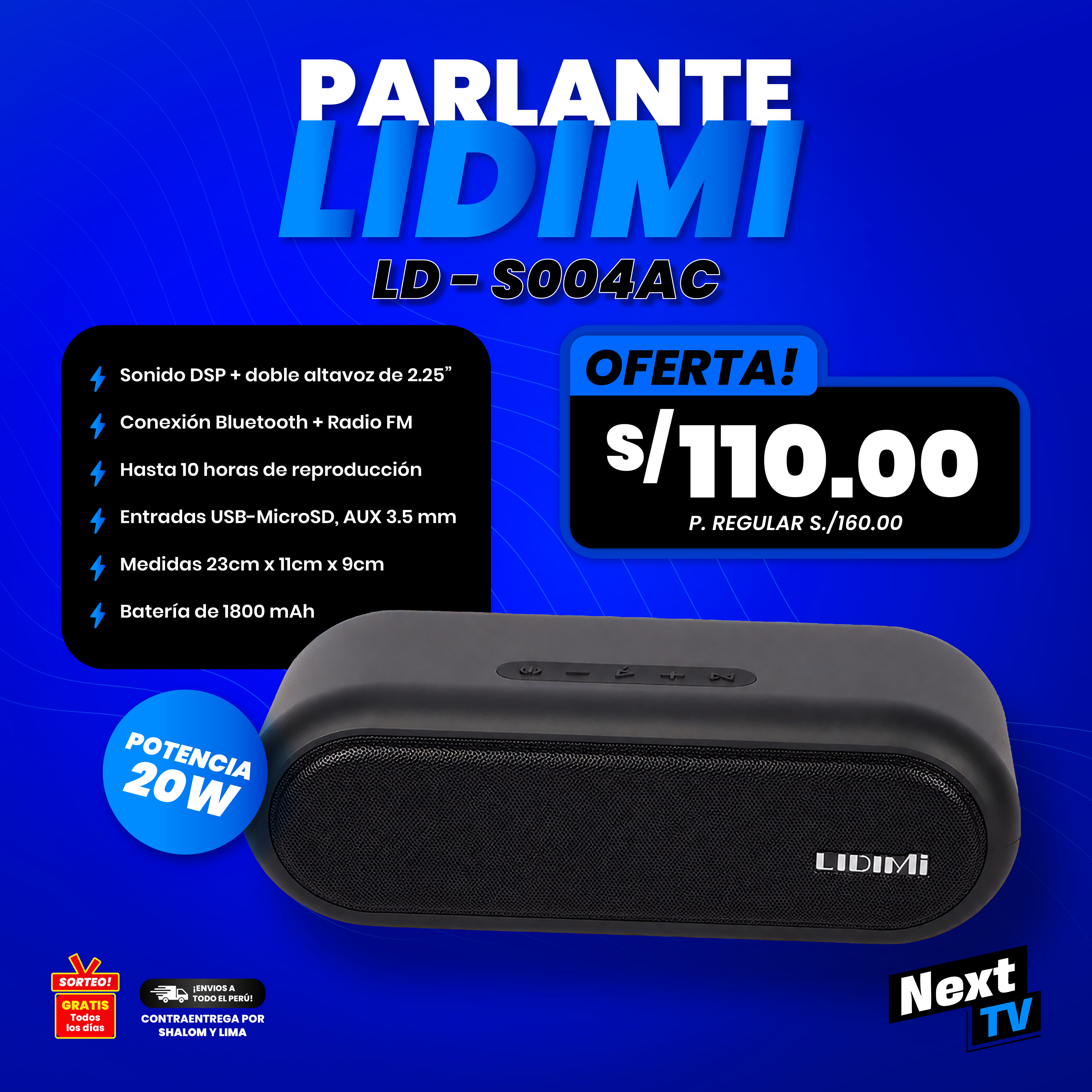 PARLANTE LIDIMI LD-S004AC