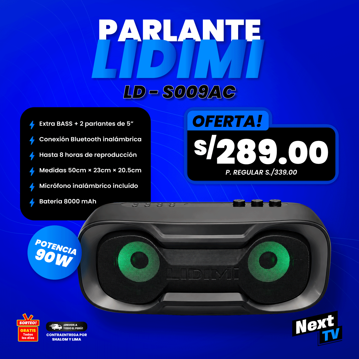 PARLANTE LIDIMI LD-S009AC