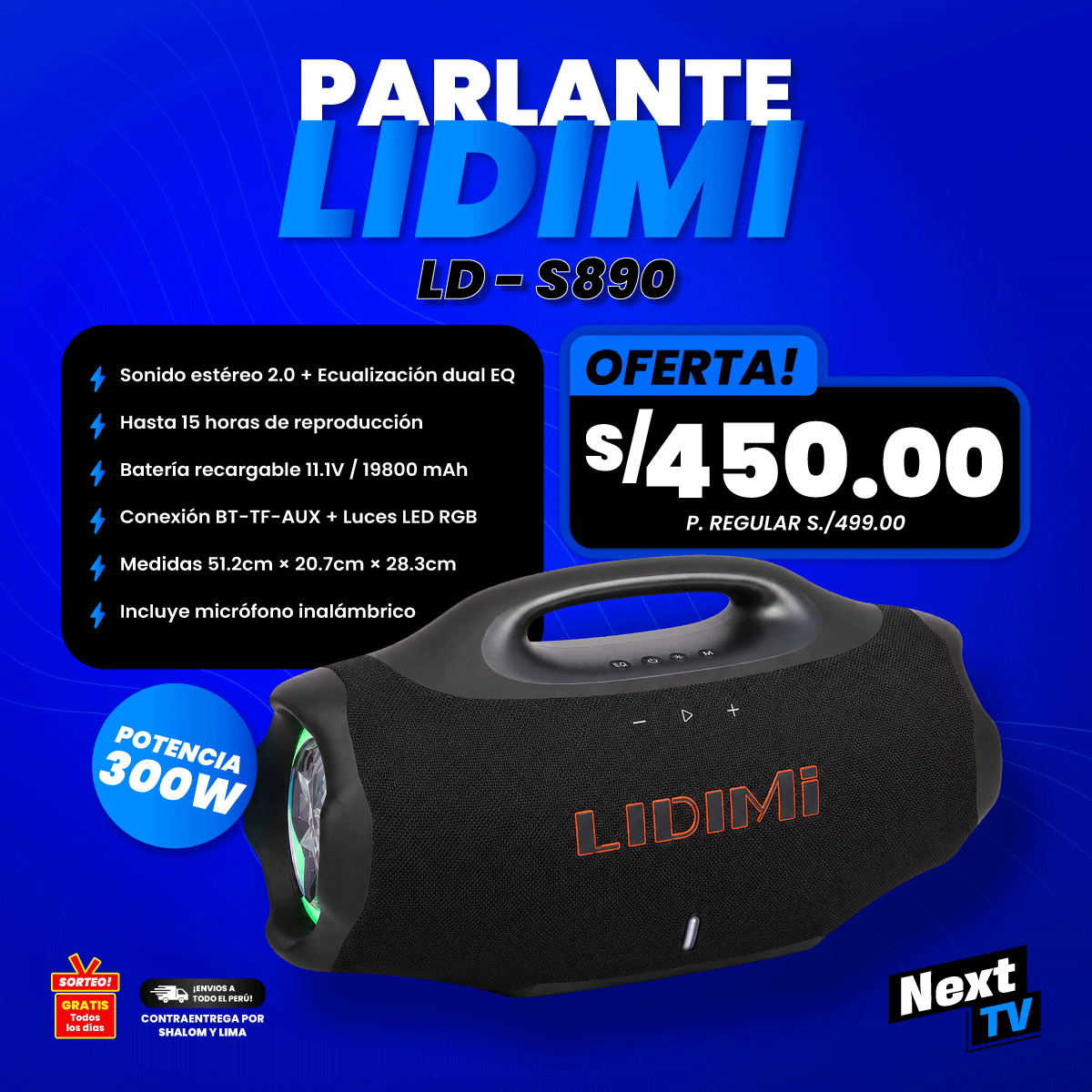 PARLANTE LIDIMI LD-S890