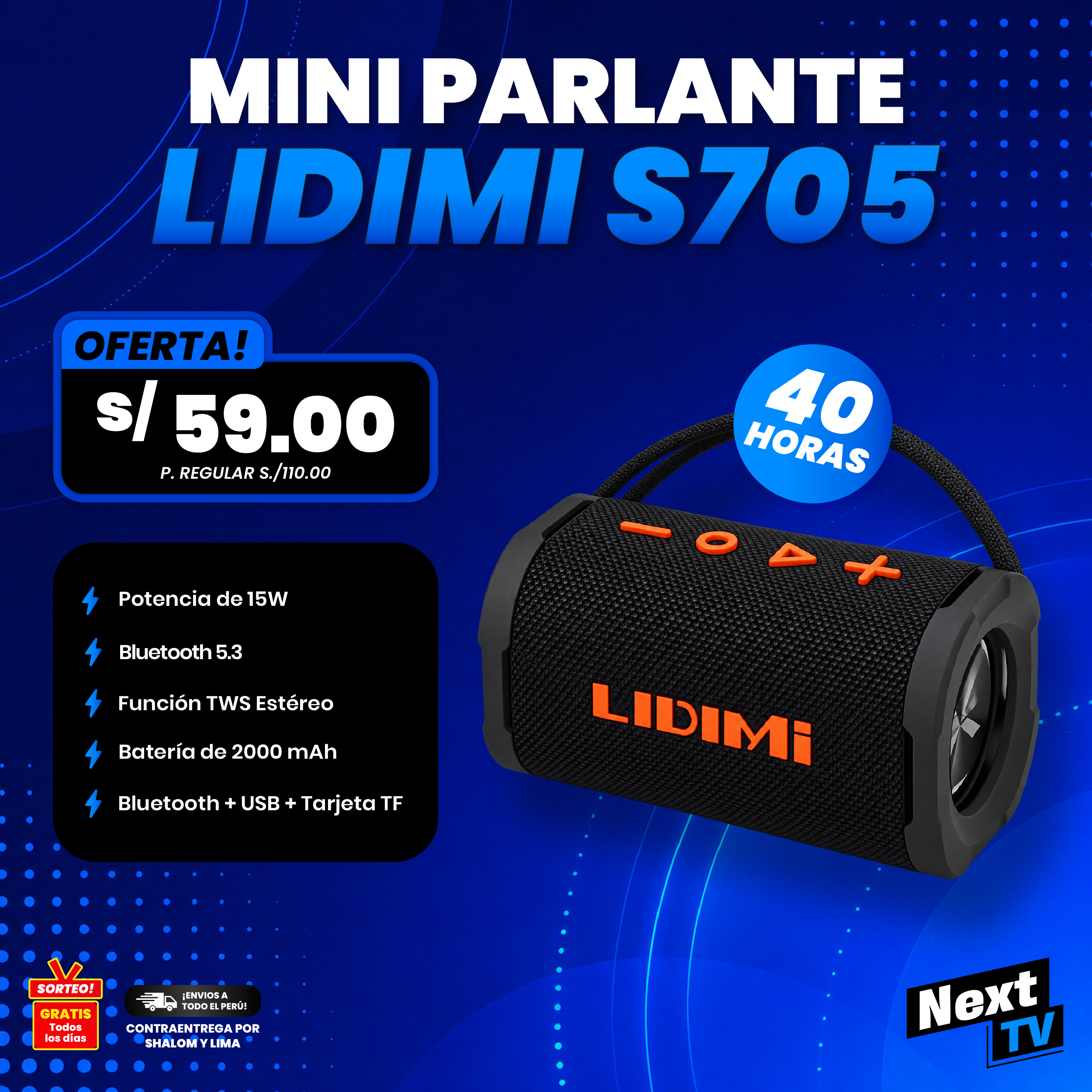 MINI PARLANTE LIDIMI S705