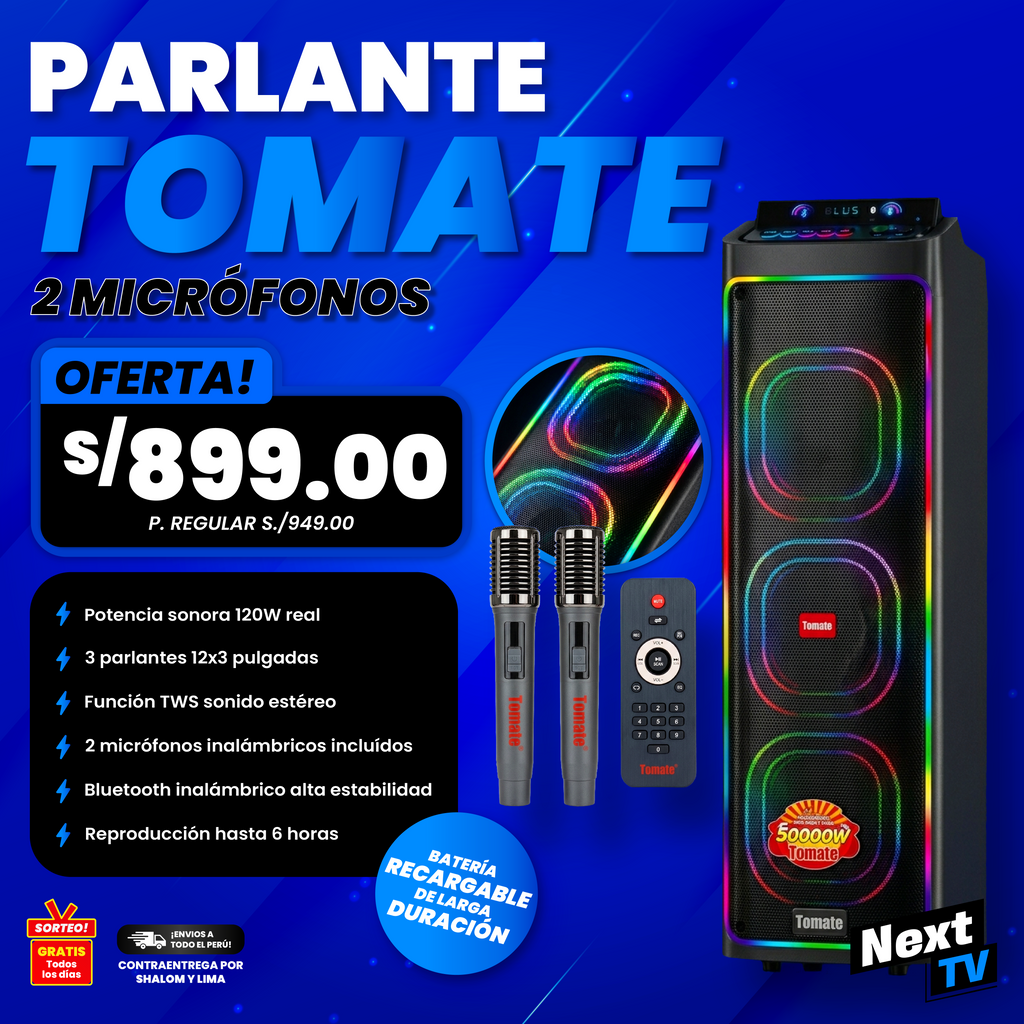 PARLANTE TOMATE 120W