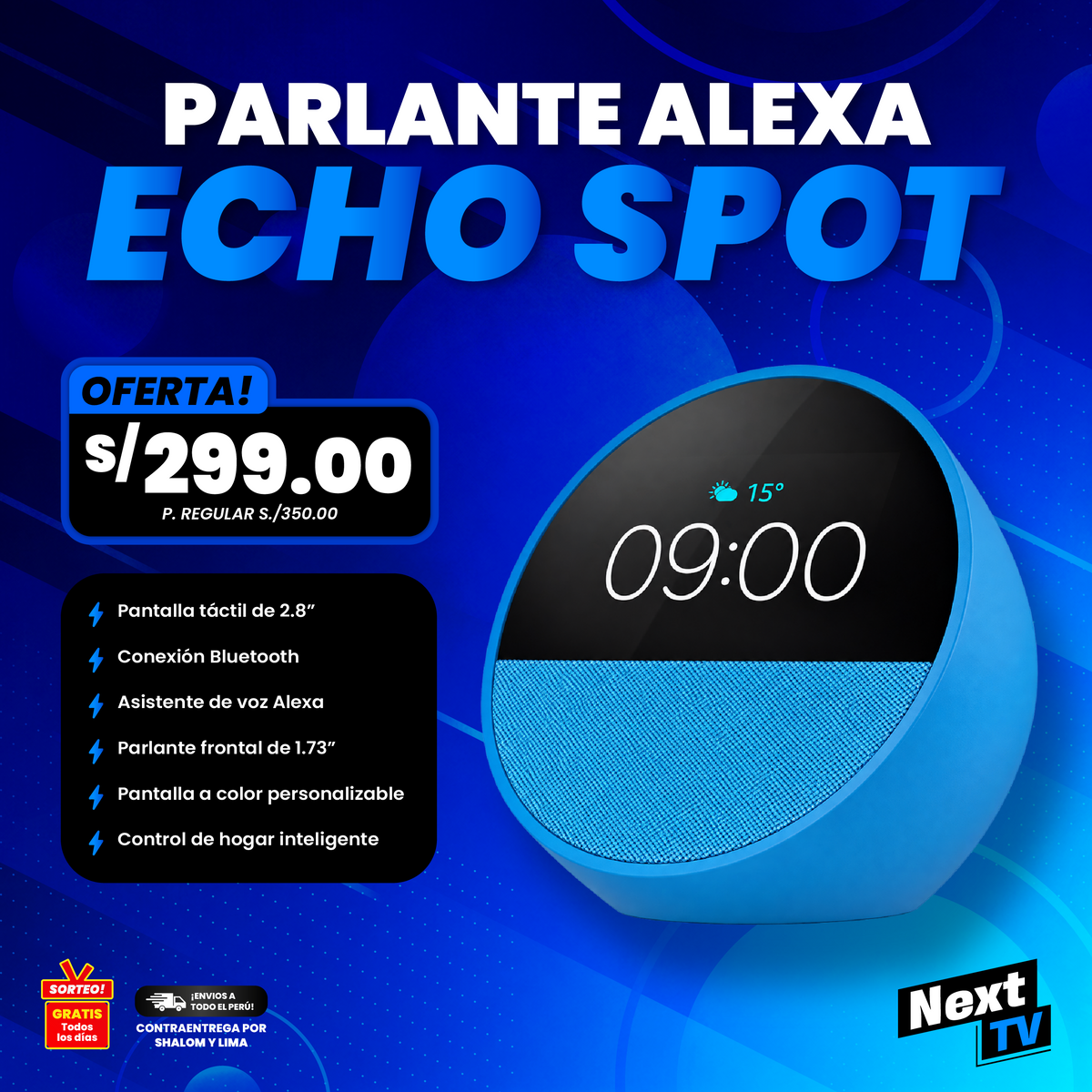 PARLANTE ALEXA ECHO SPOT