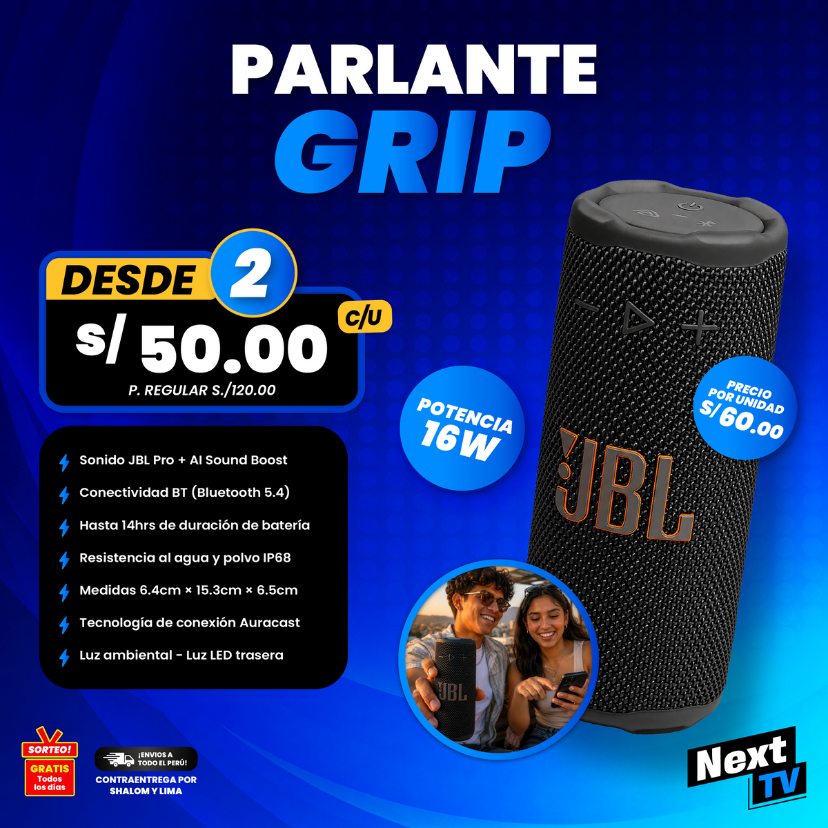 PARLANTE GRIP