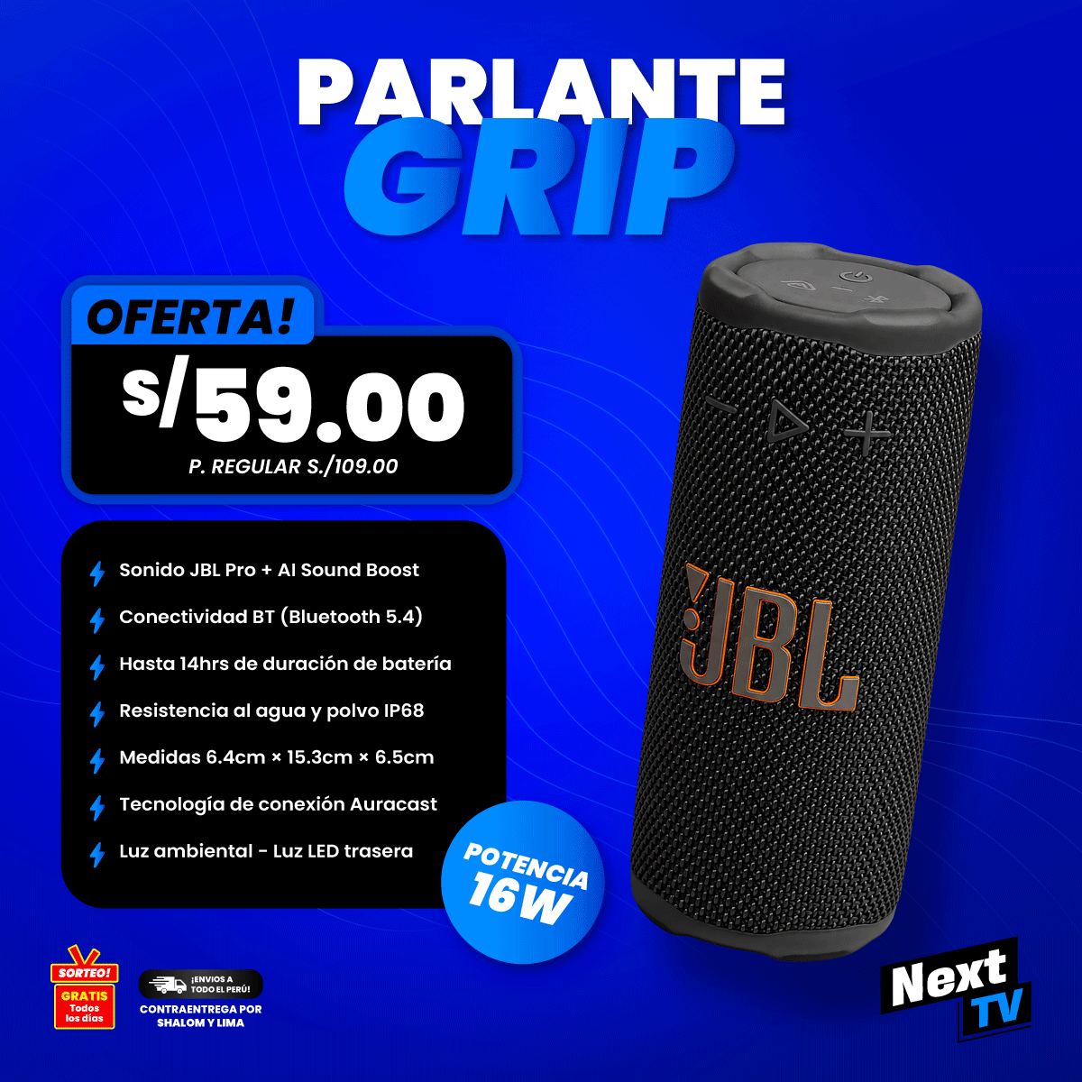 PARLANTE GRIP
