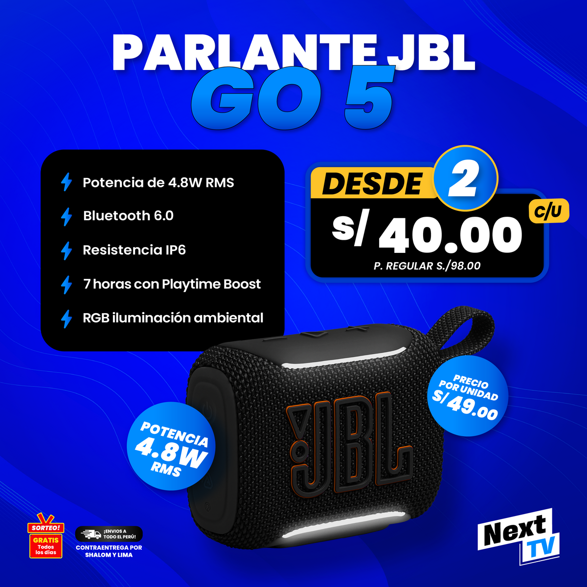 PARLANTE JBL GO 5