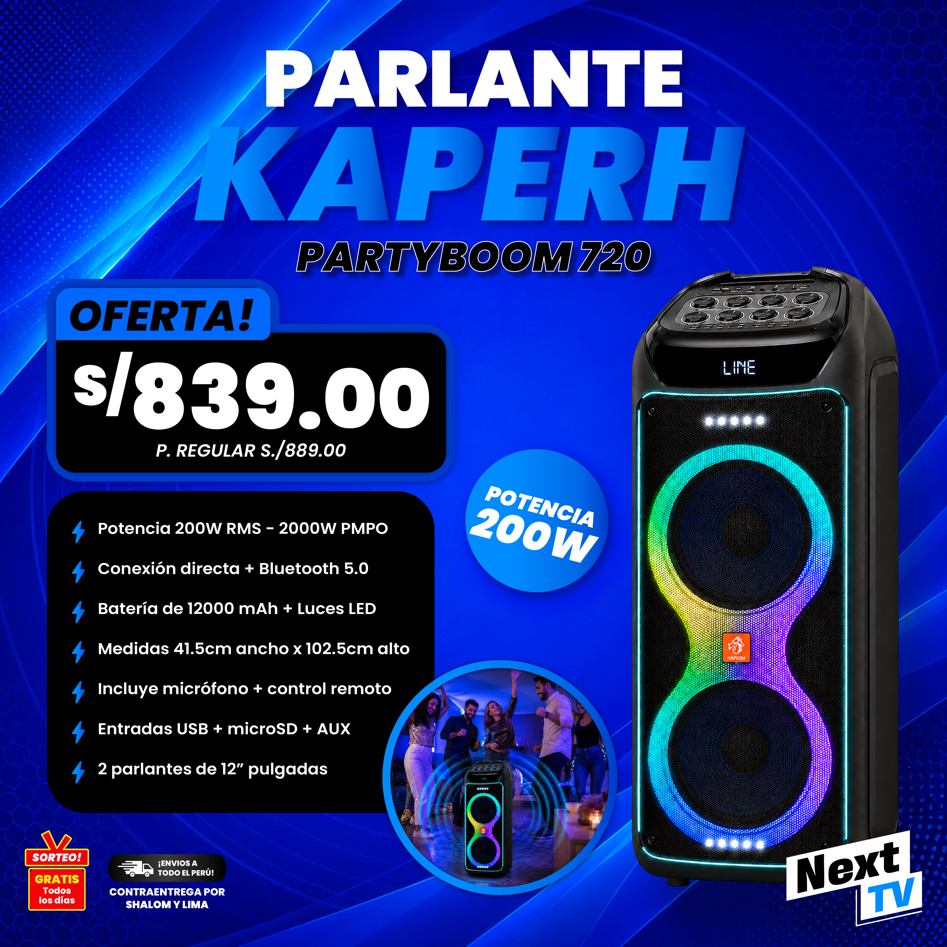 PARLANTE KAPERH - PARTYBOOM 720