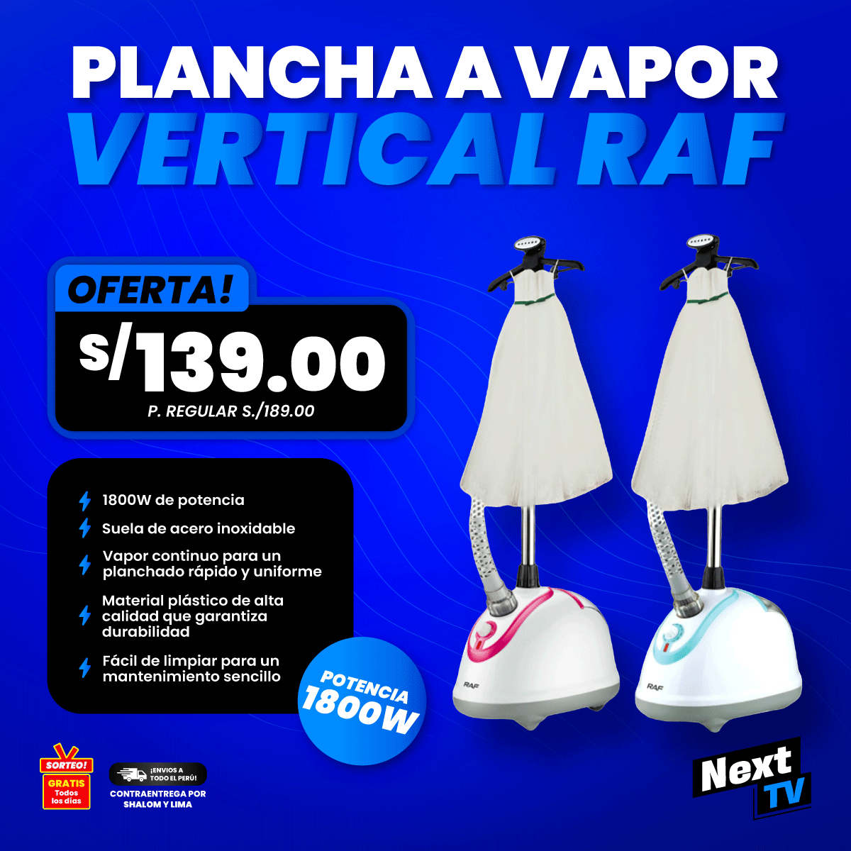 PLANCHA A VAPOR VERTICAL