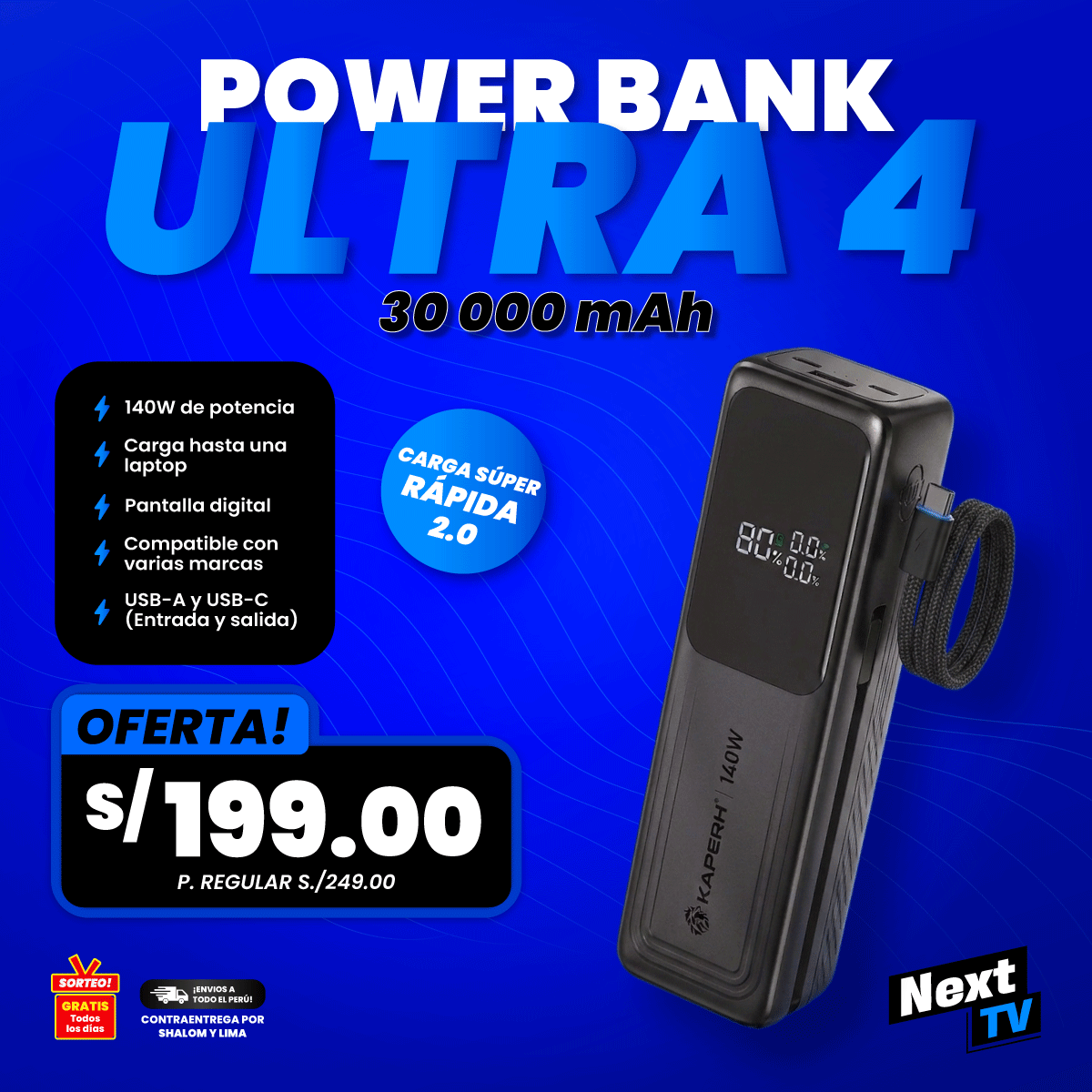 POWER BANK ULTRA 4 – 30,000 mAh