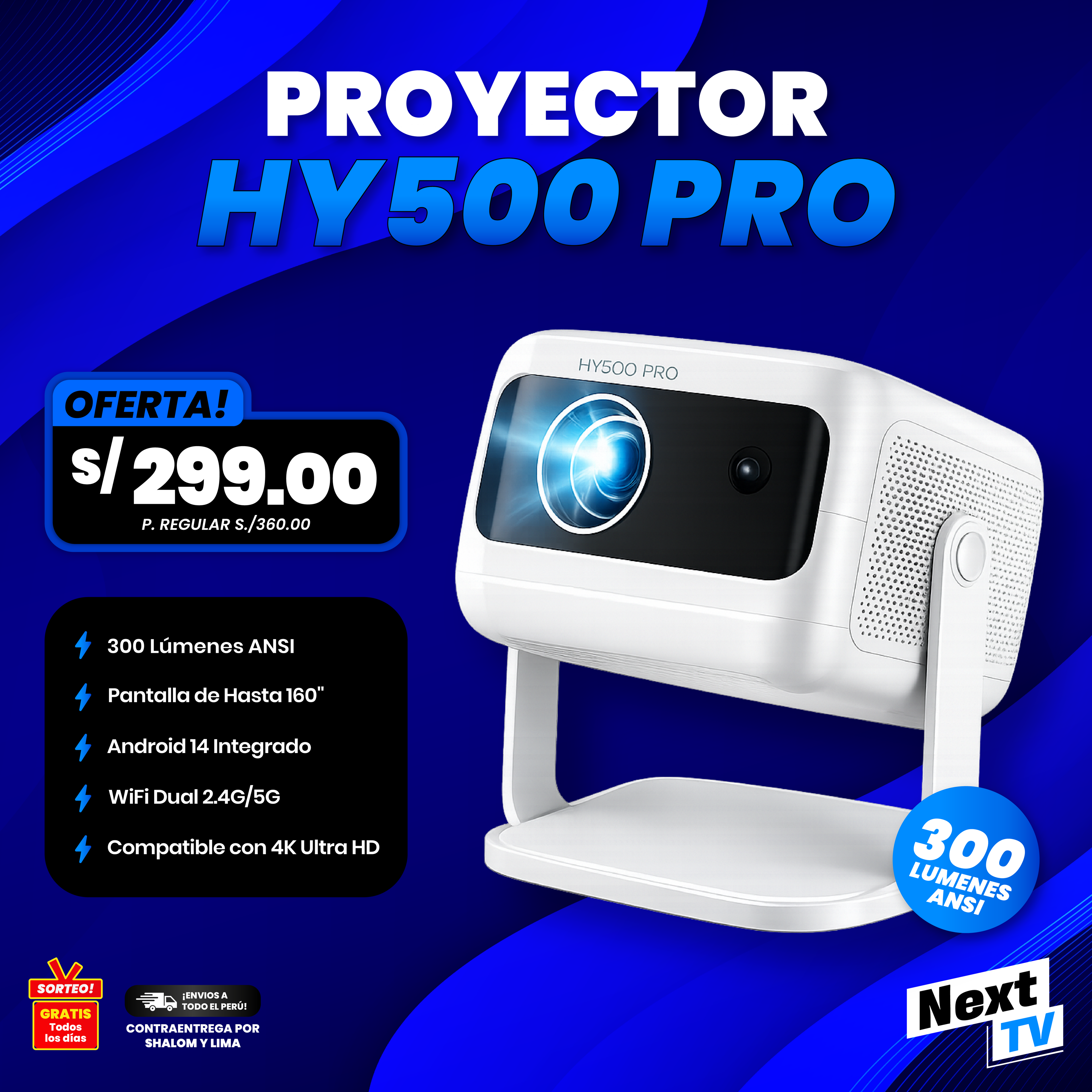 PROYECTOR HY500 PRO