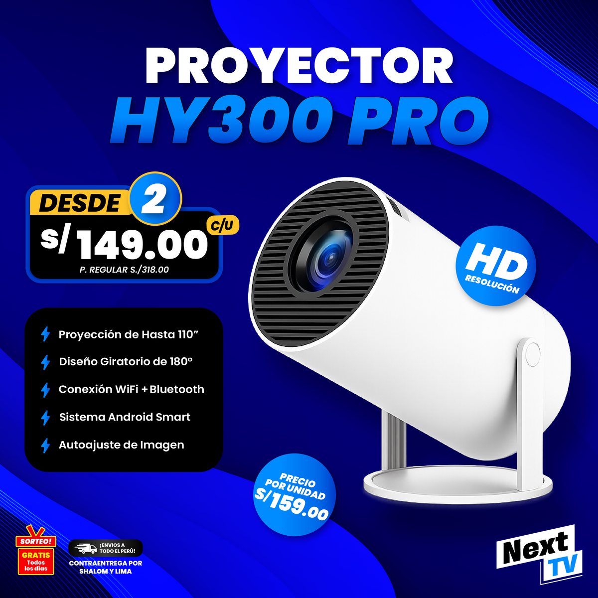 PROYECTOR HY300 PRO
