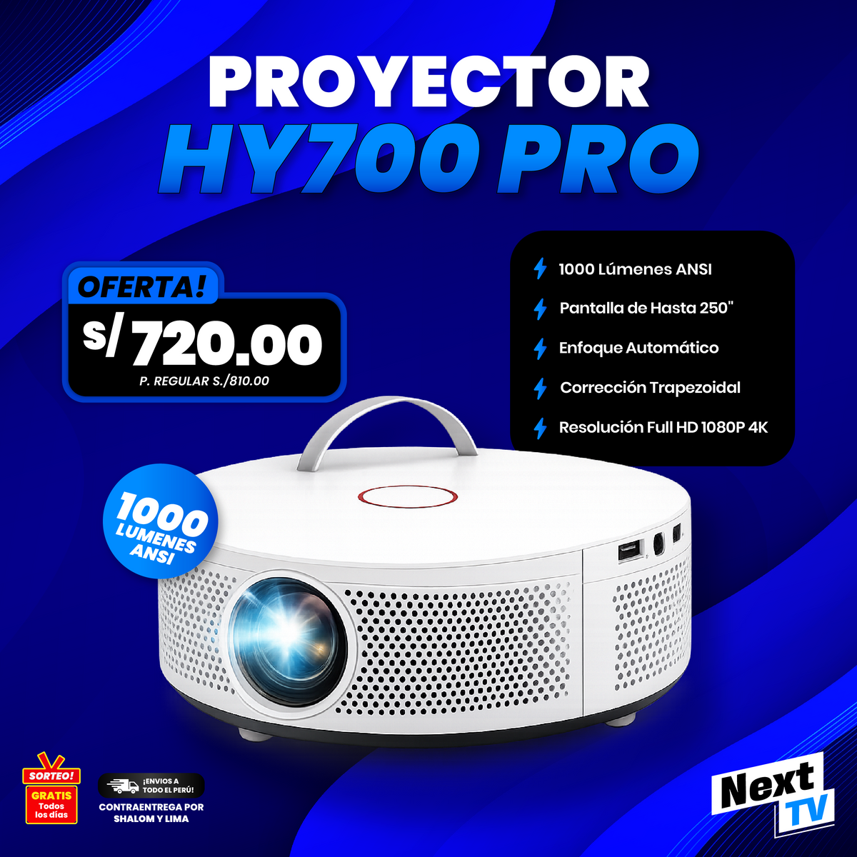 PROYECTOR HY700 PRO